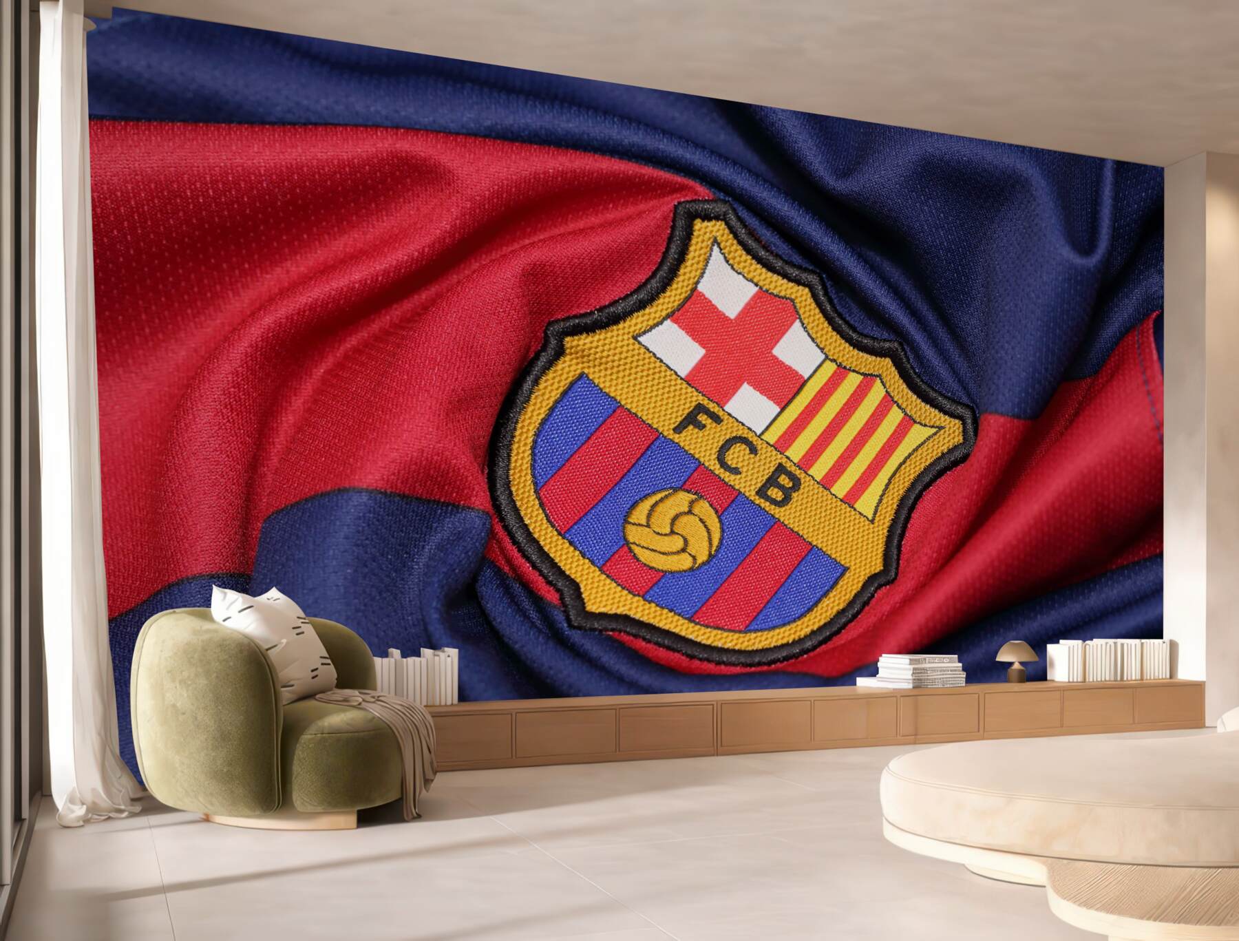 Fototapeta Symbole klubu piłkarskiego Barcelona?v23