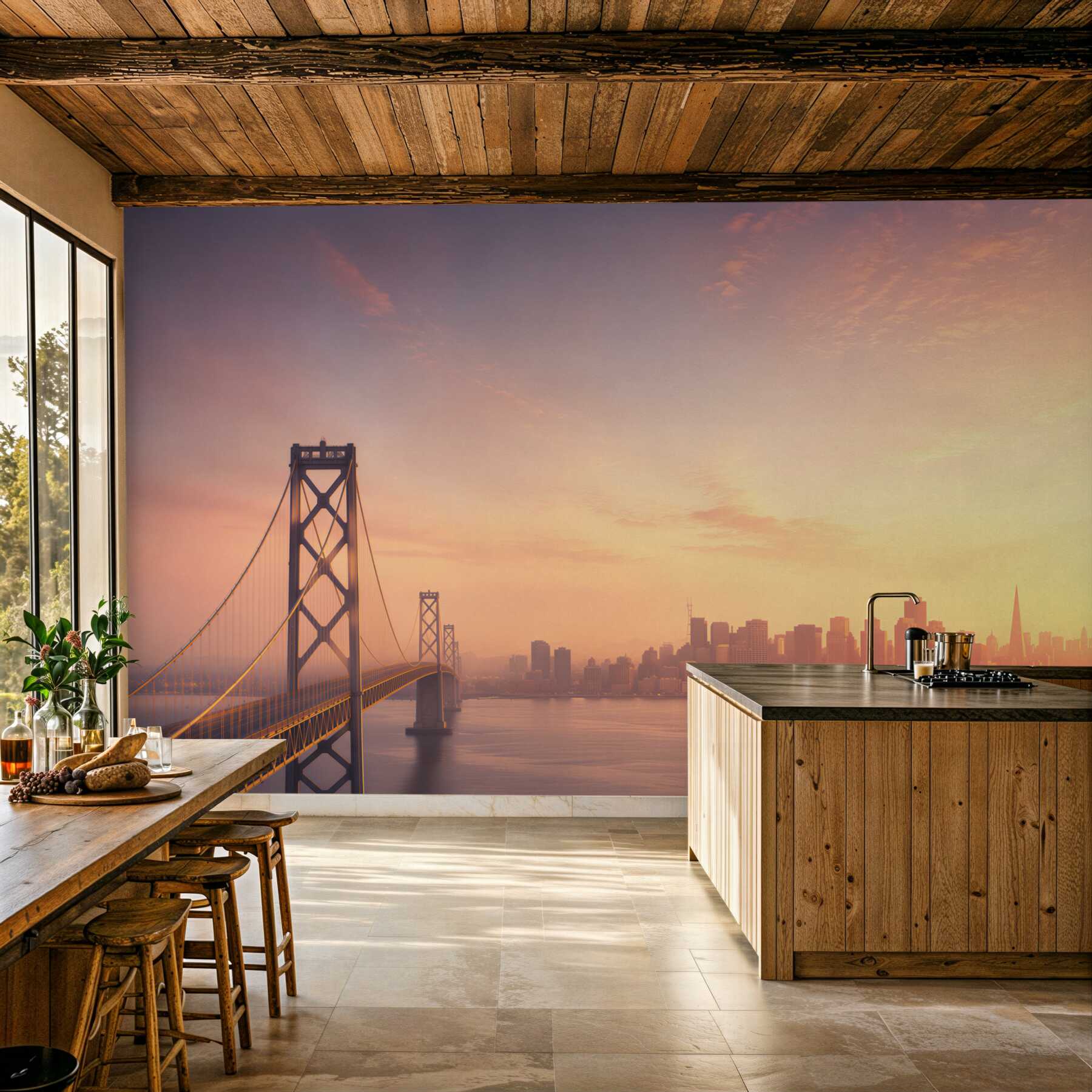 Fototapeta San Francisco w świetle świateł