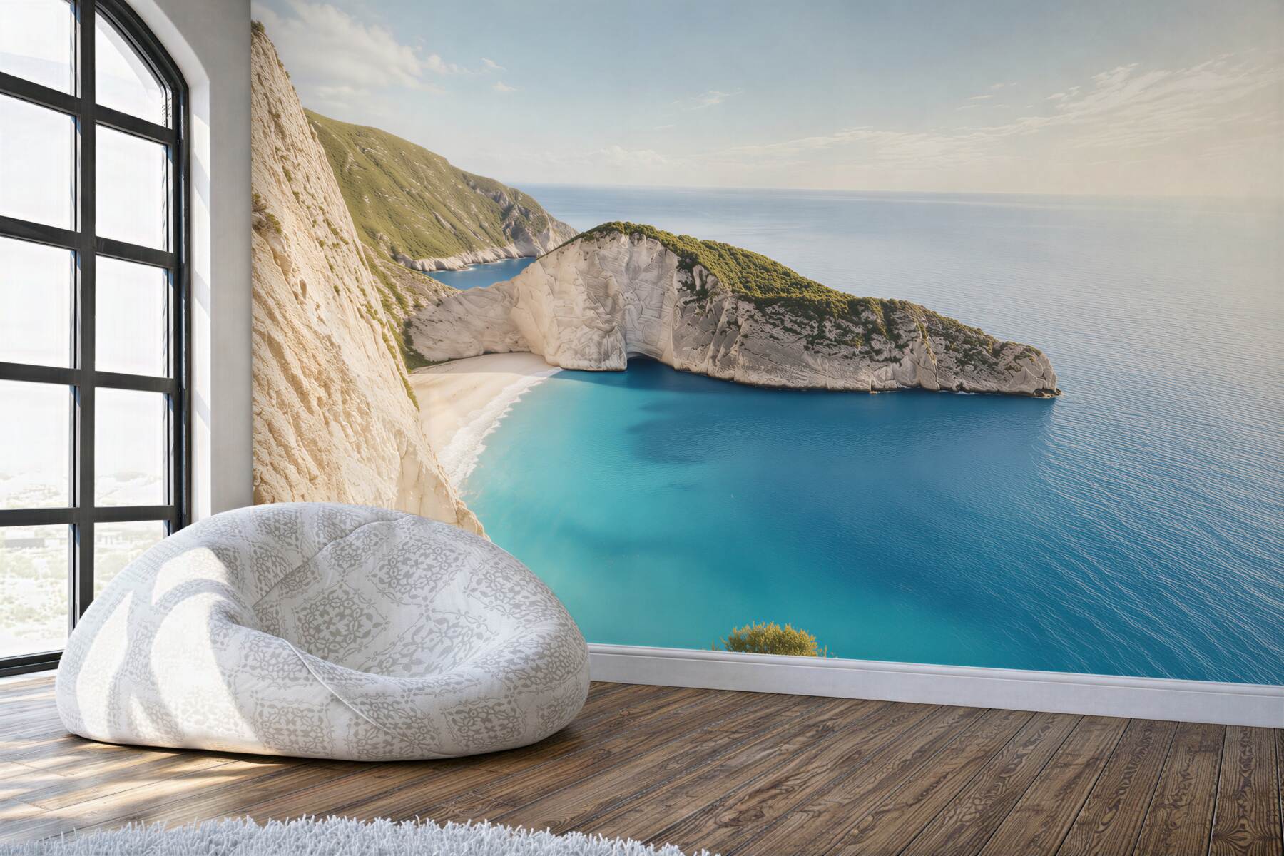 Fototapeta lazurowe wody i piaszczyste plaże u podnóża gór?v23