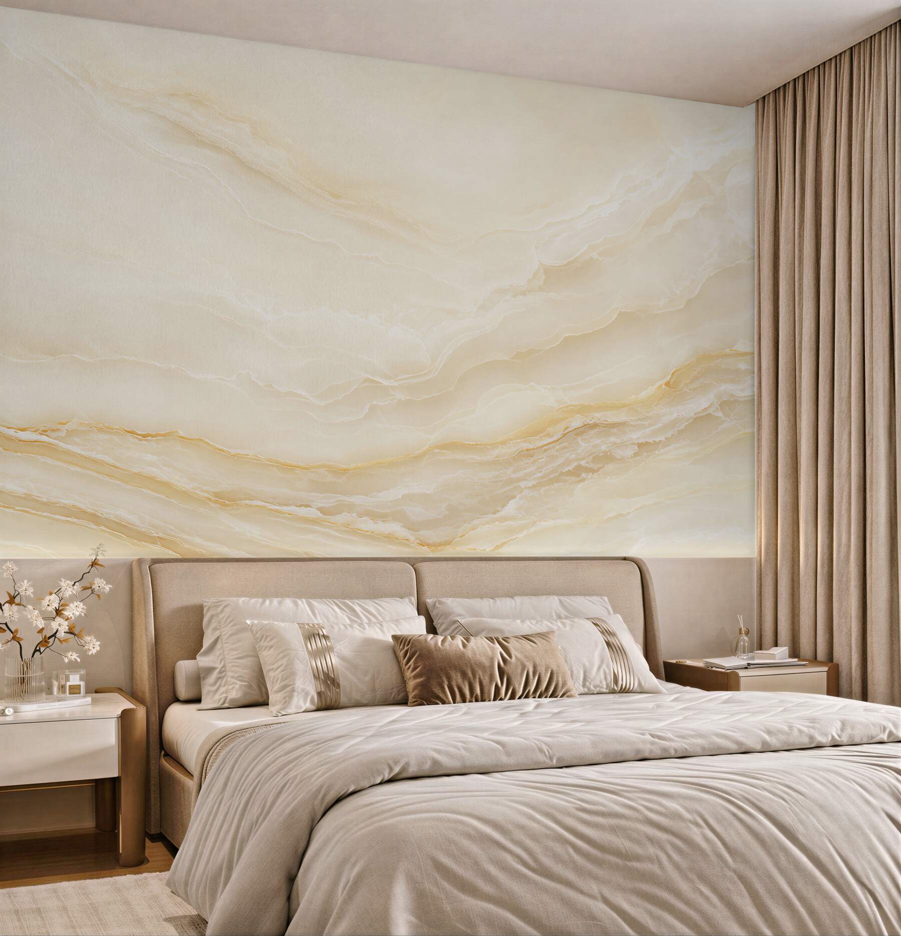 Fototapeta beżowe płytki porcelanowe?v23