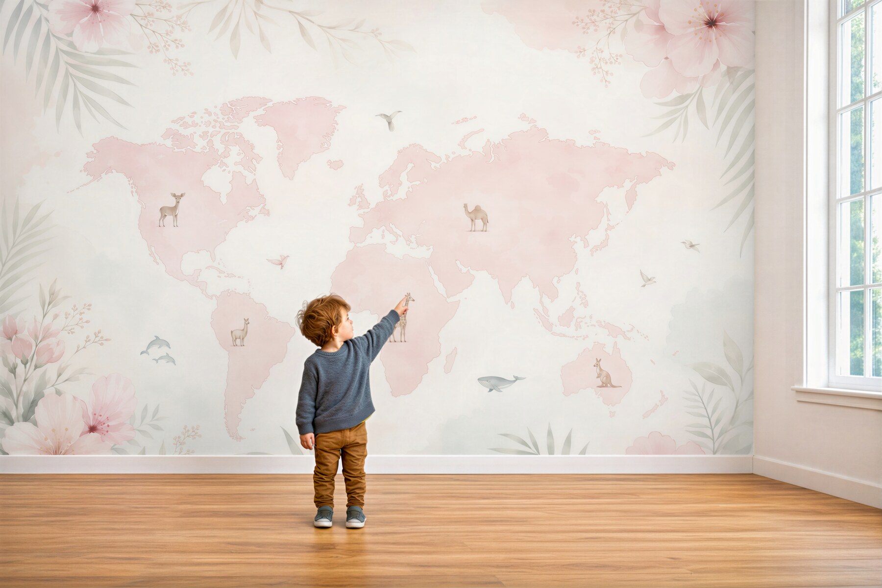 Fototapeta Mapa świata na jasnym i miękkim tle?v23