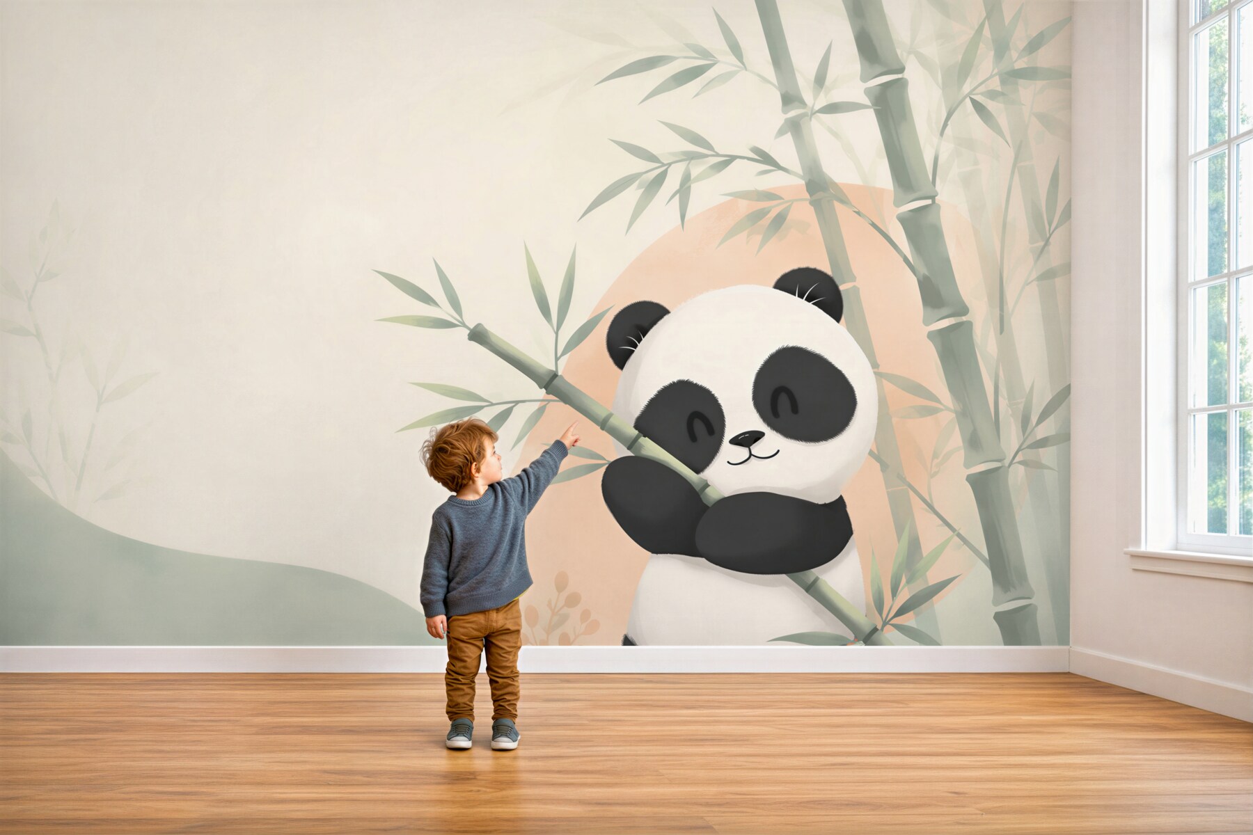Fototapeta Panda przytula bambus?v23
