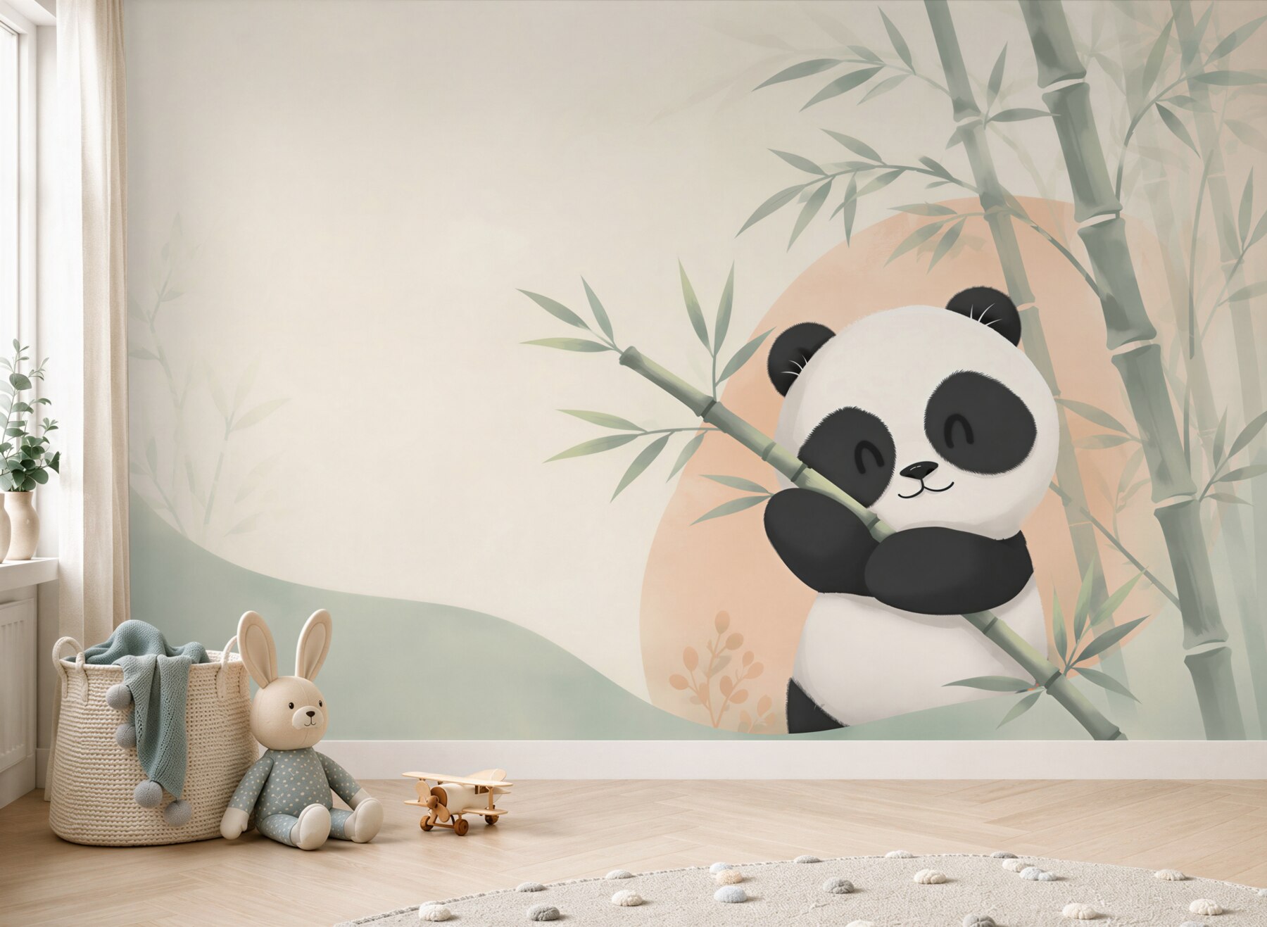 Fototapeta Panda przytula bambus?v23