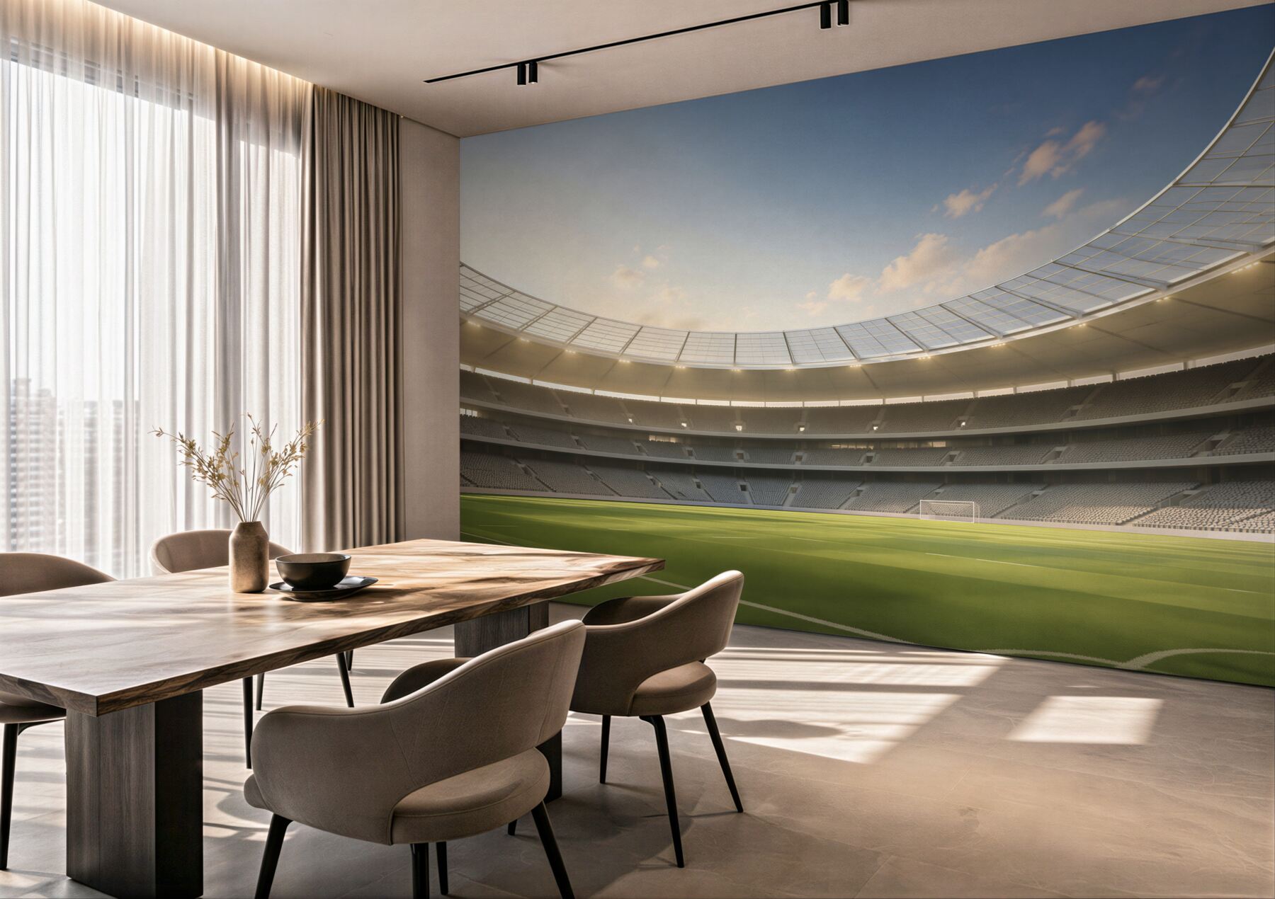 Fototapeta Arena piłkarska i piłkarska?v23