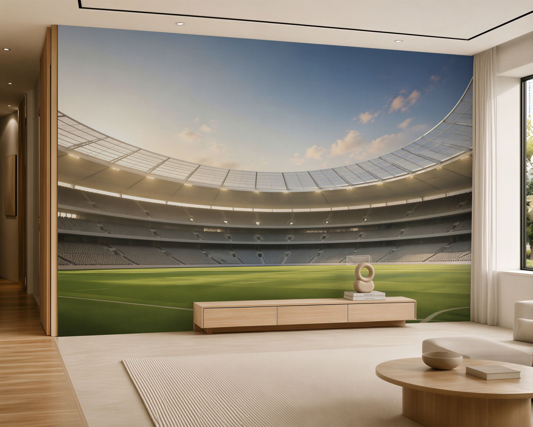 Fototapeta Arena piłkarska i piłkarska?v23