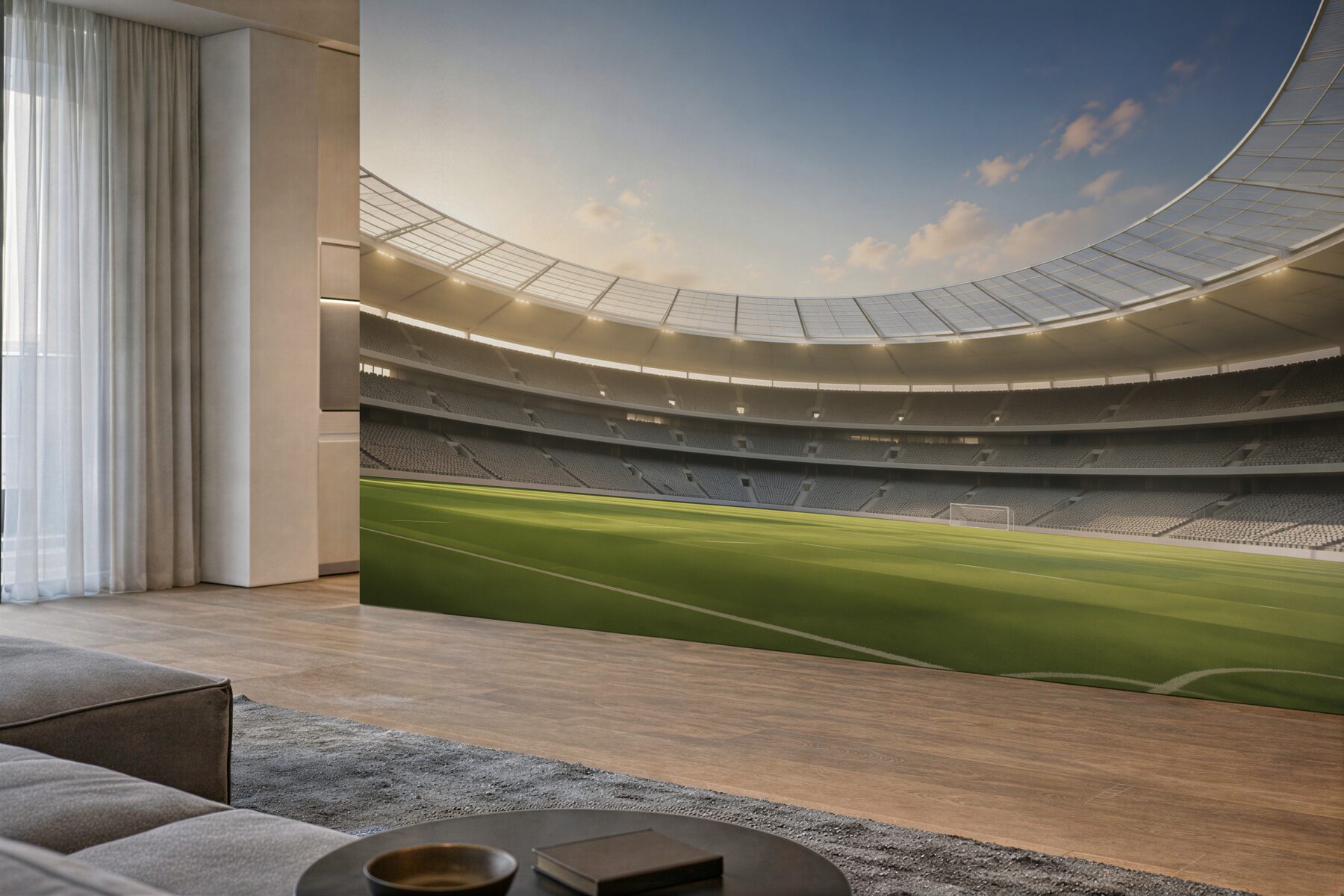 Fototapeta Arena piłkarska i piłkarska?v23