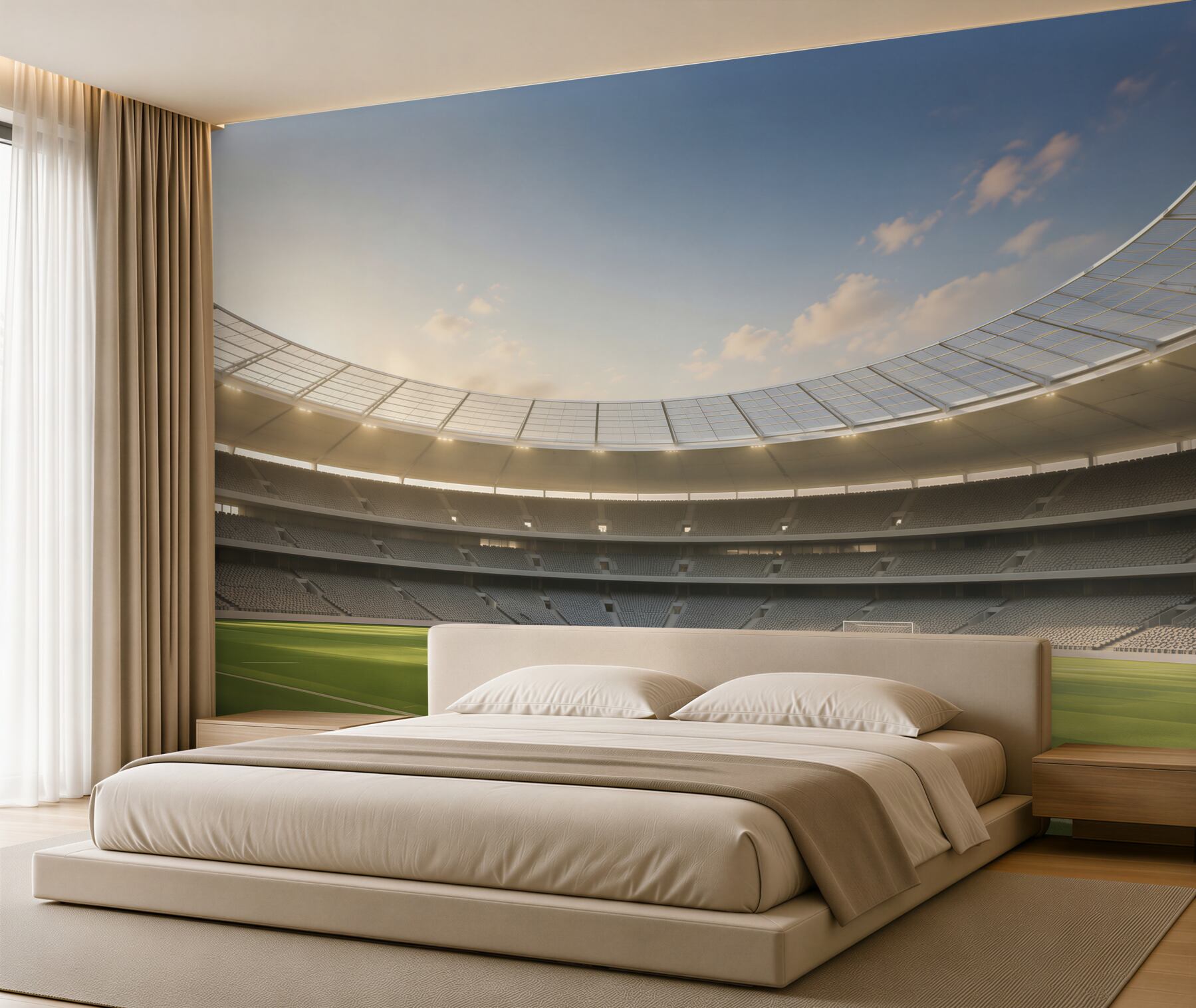 Fototapeta Arena piłkarska i piłkarska?v23