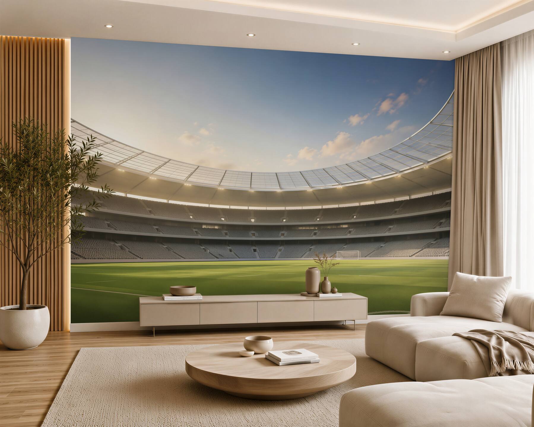 Fototapeta Arena piłkarska i piłkarska?v23