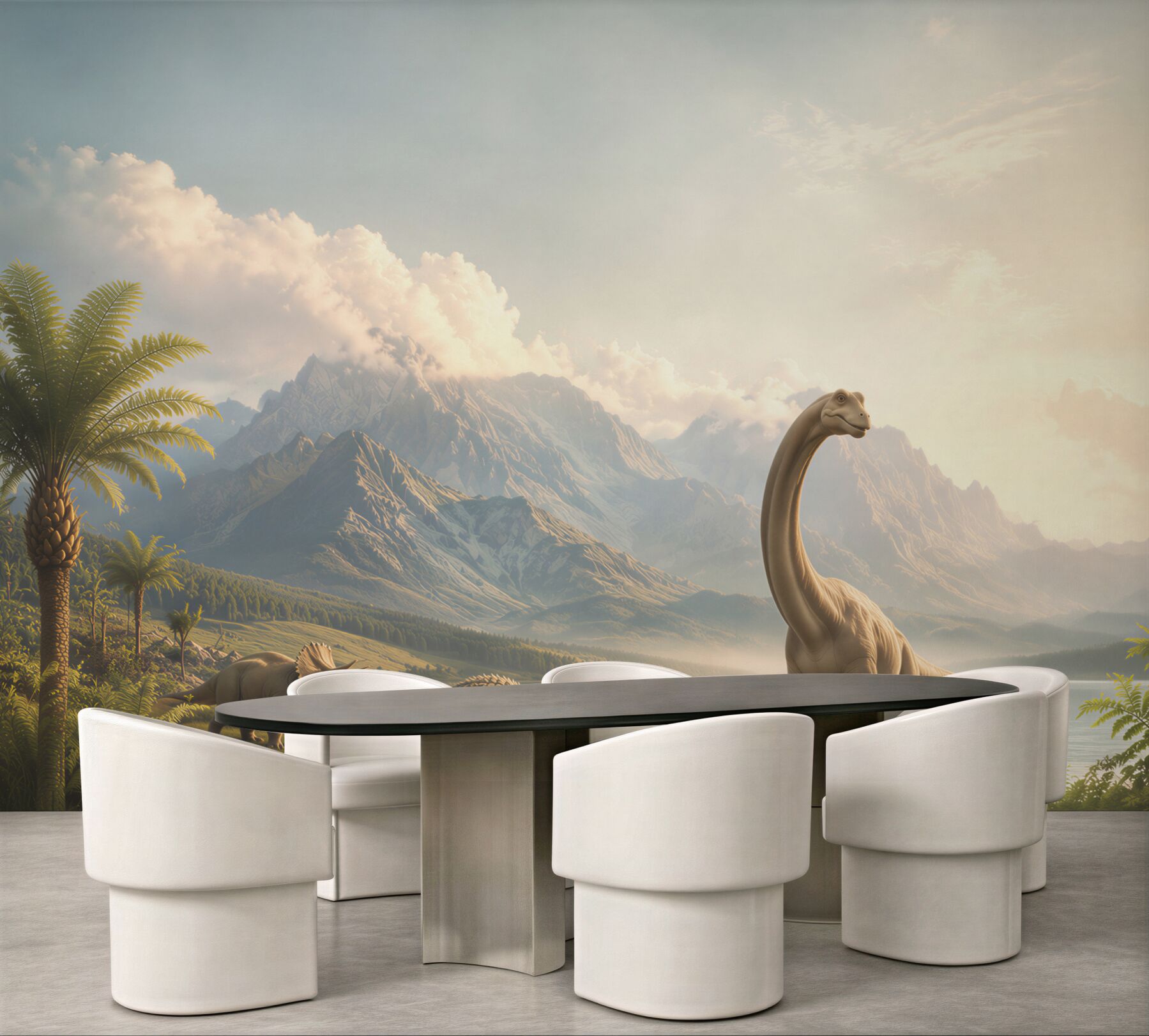 Fototapeta fantastyczne dinozaury nad wodą?v23