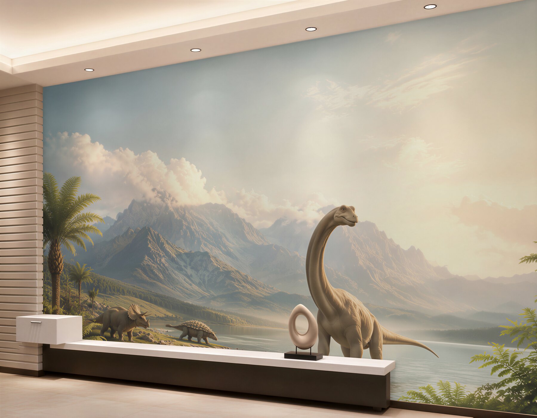 Fototapeta fantastyczne dinozaury nad wodą?v23