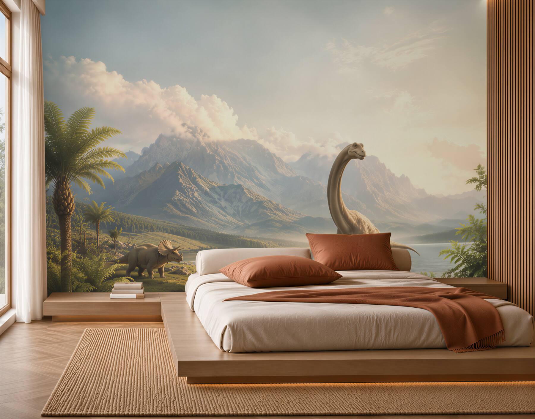 Fototapeta fantastyczne dinozaury nad wodą?v23