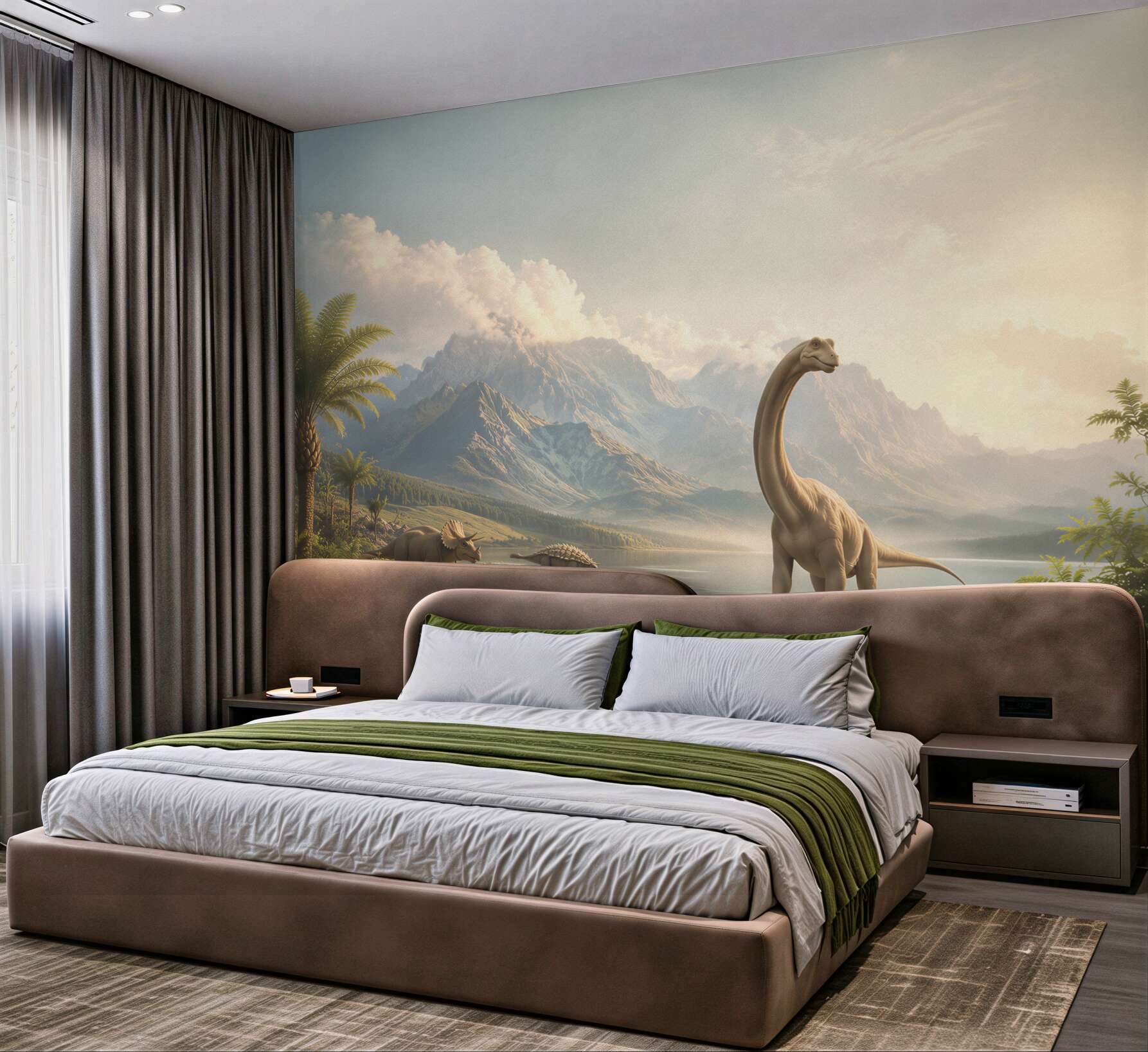 Fototapeta fantastyczne dinozaury nad wodą?v23