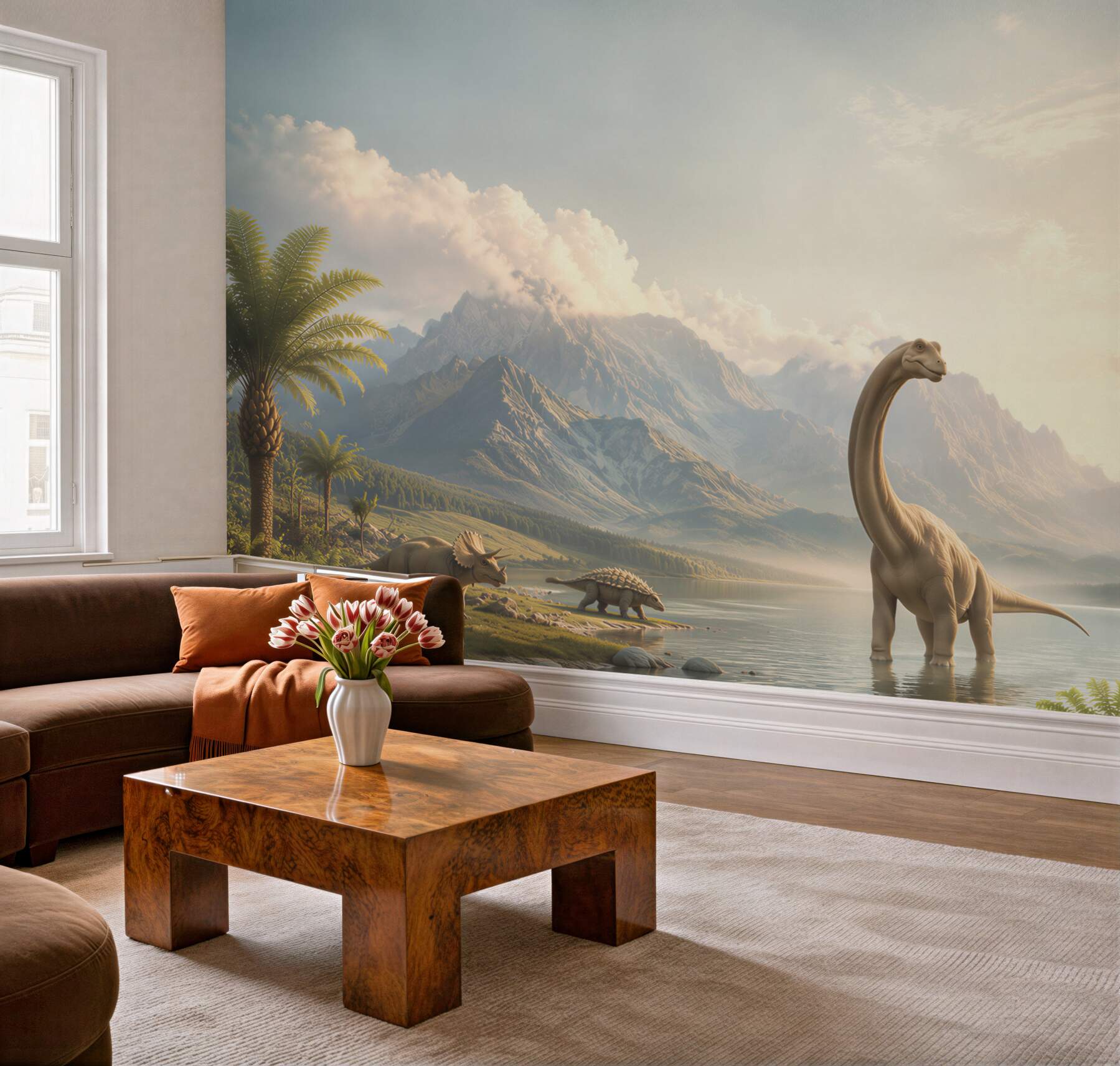 Fototapeta fantastyczne dinozaury nad wodą?v23