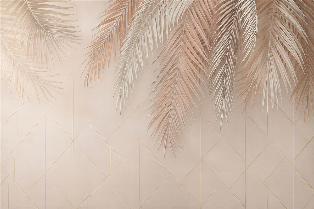 Fototapeta pióra i geometria