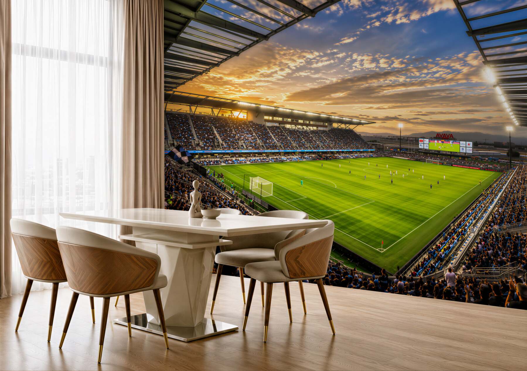 Fototapeta Gram na stadionie piłkarskim?v23