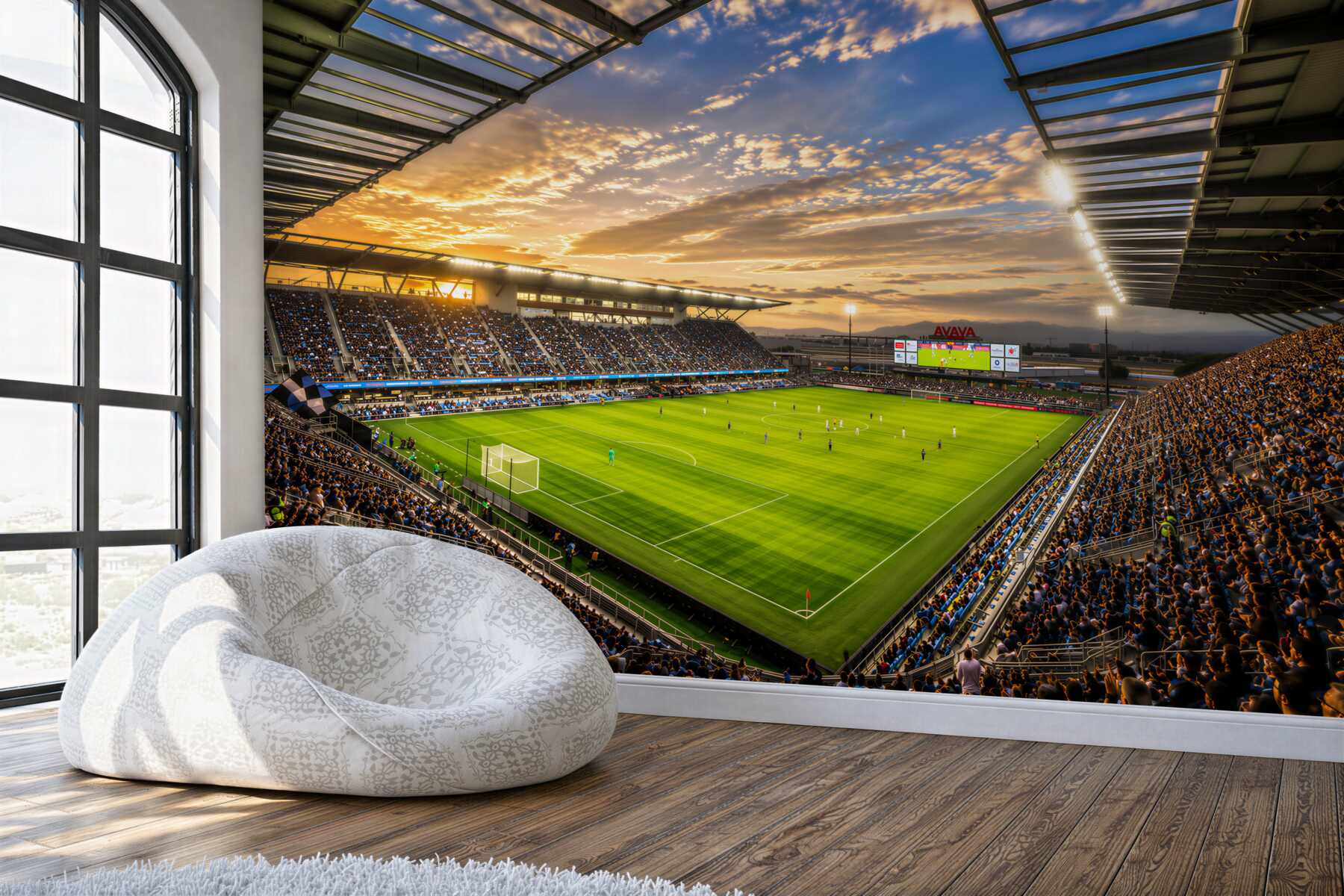 Fototapeta Gram na stadionie piłkarskim?v23