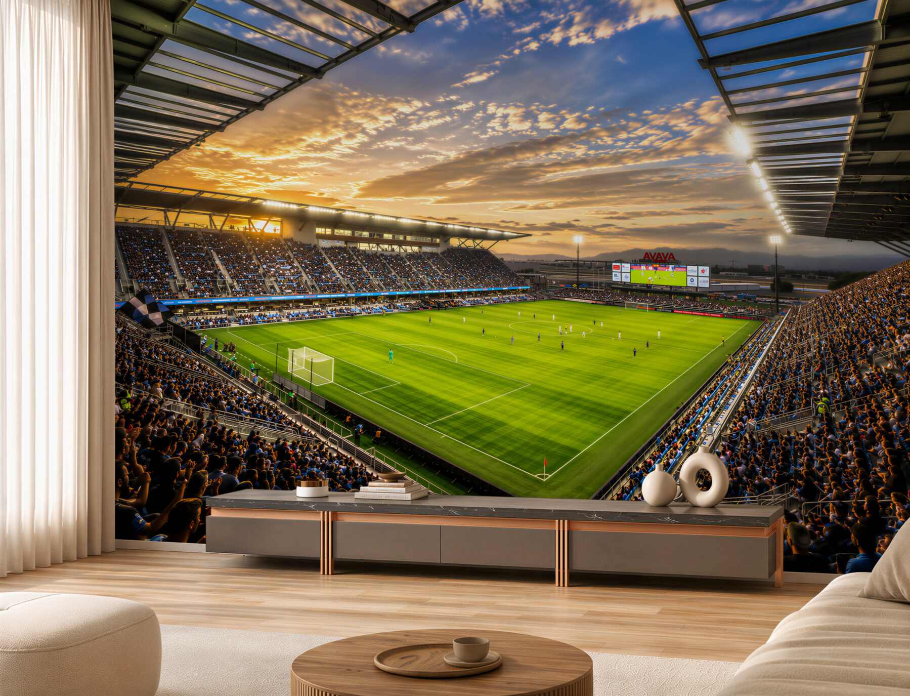 Fototapeta Gram na stadionie piłkarskim?v23