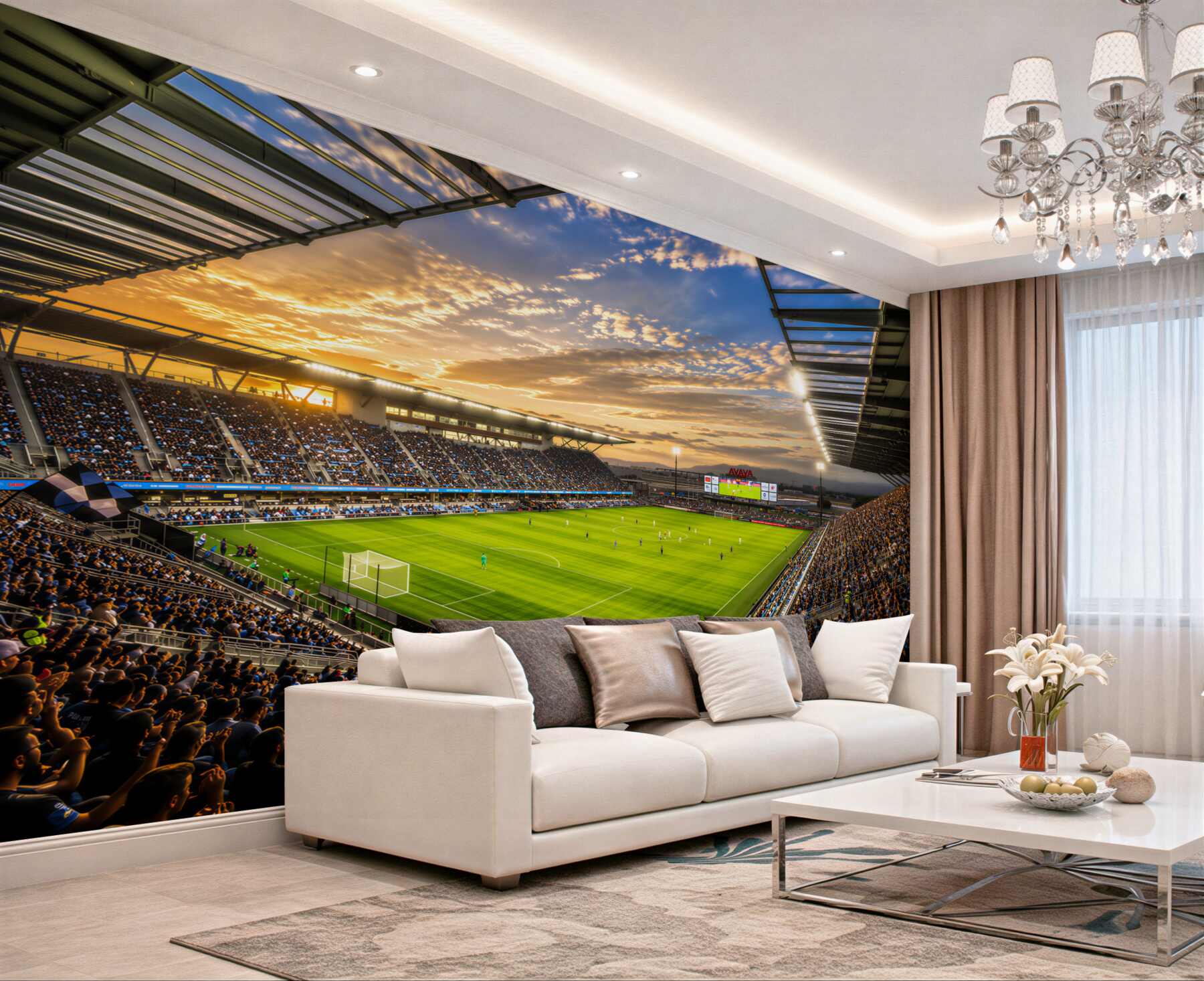 Fototapeta Gram na stadionie piłkarskim?v23