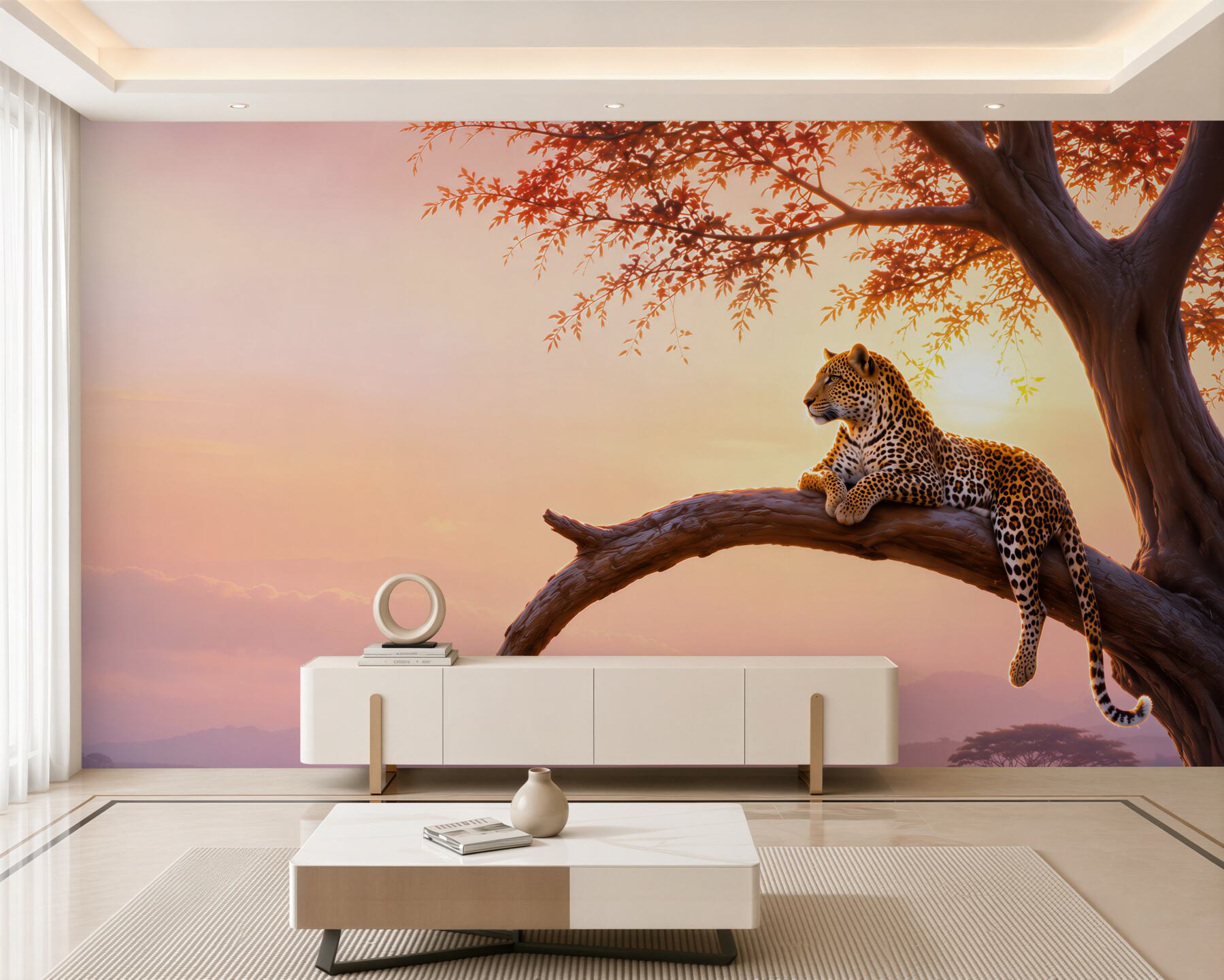 Fototapeta Gepard leży na drzewie?v23