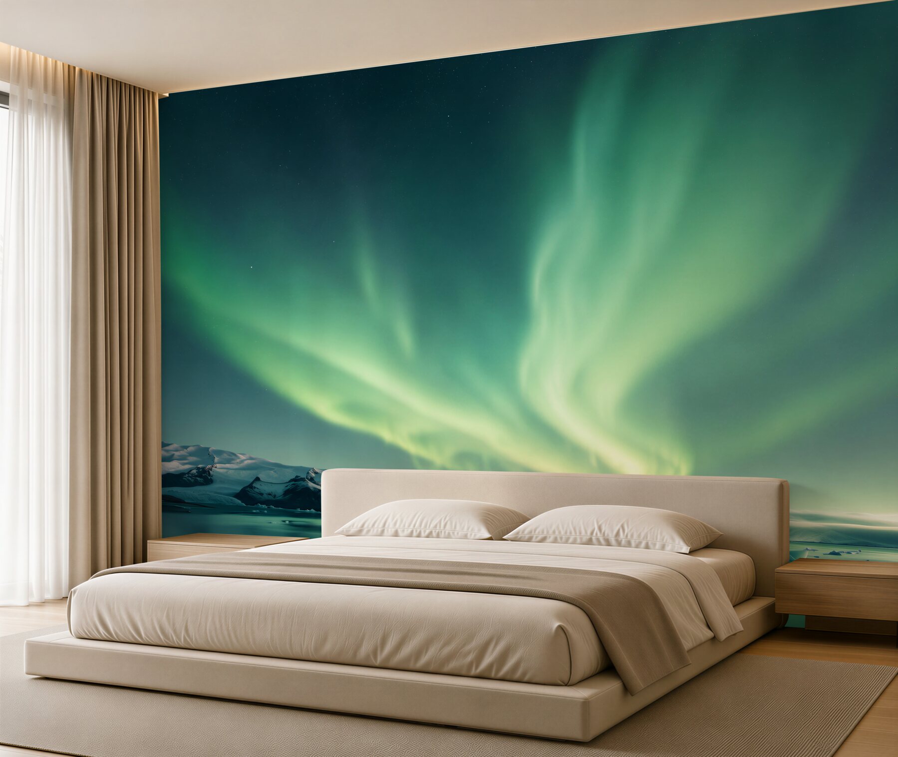 Fototapeta niesamowicie piękna zorza polarna?v23