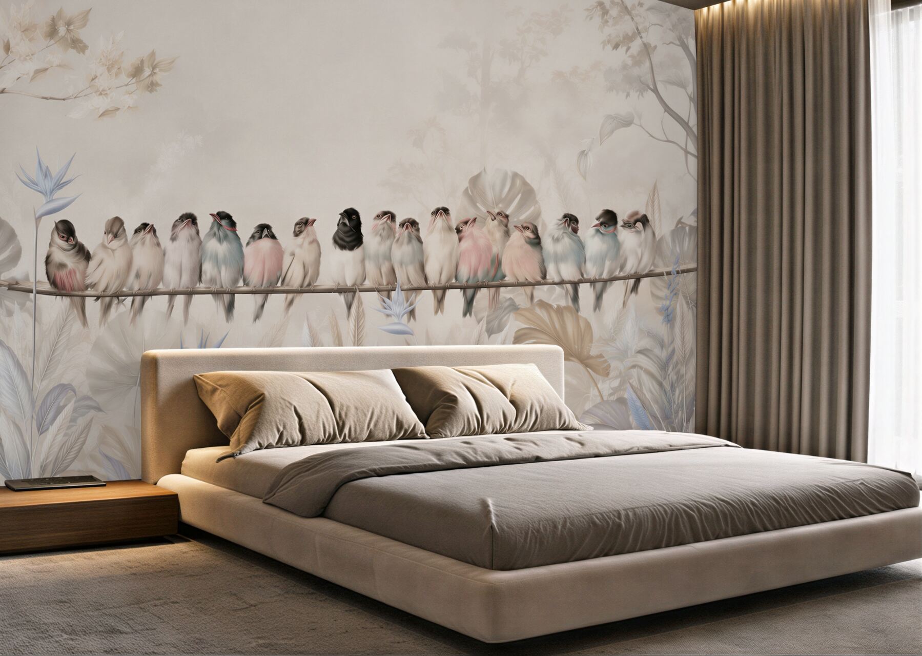 Fototapeta Wiele ptaków na jednym kiju?v23