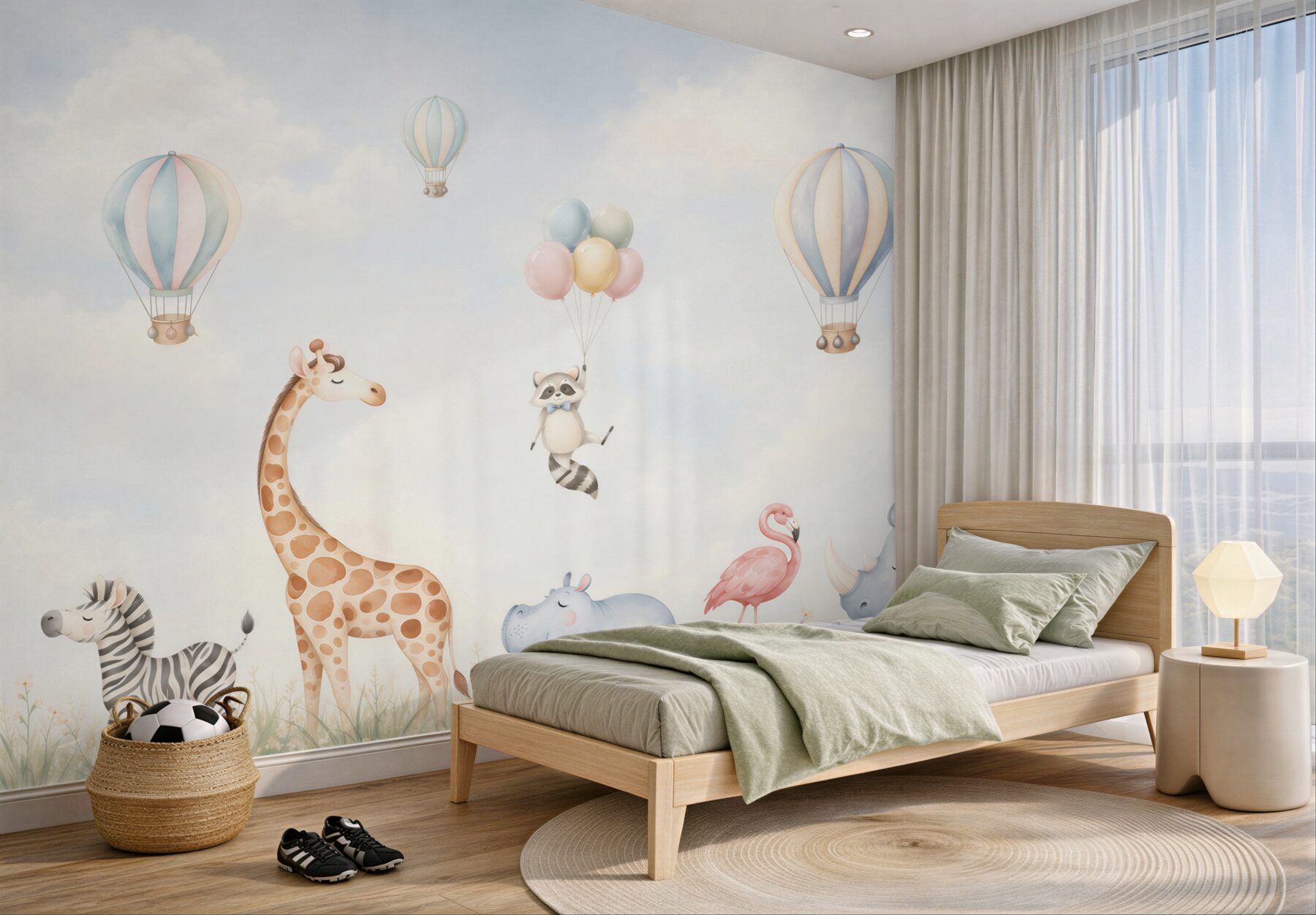 Fototapeta Zwierzęta i balony?v23