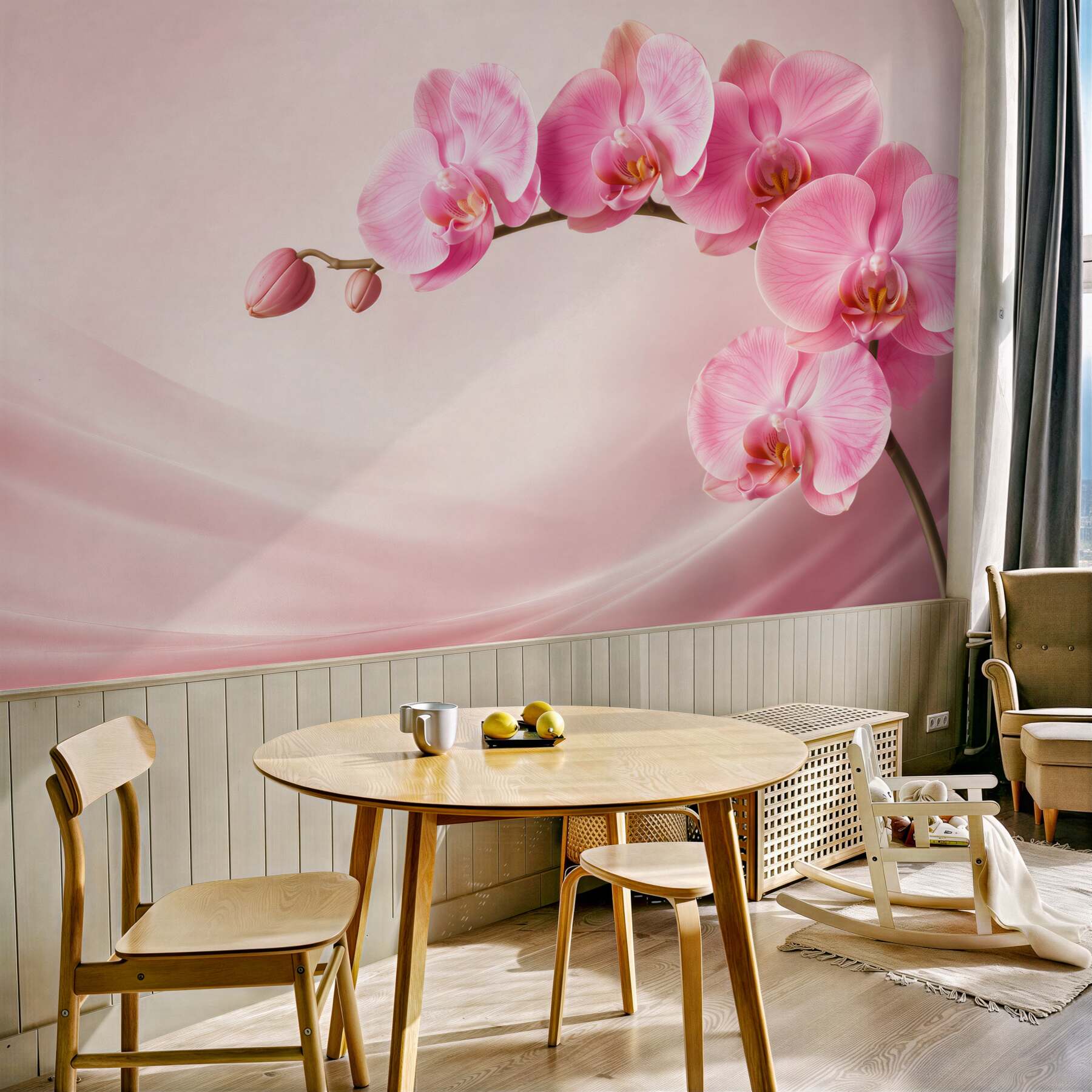 Fototapeta Gałąź czerwonej orchidei?v23