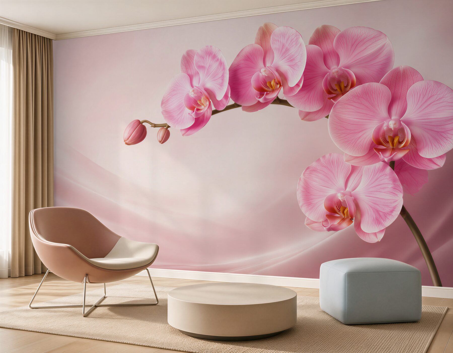 Fototapeta Gałąź czerwonej orchidei?v23