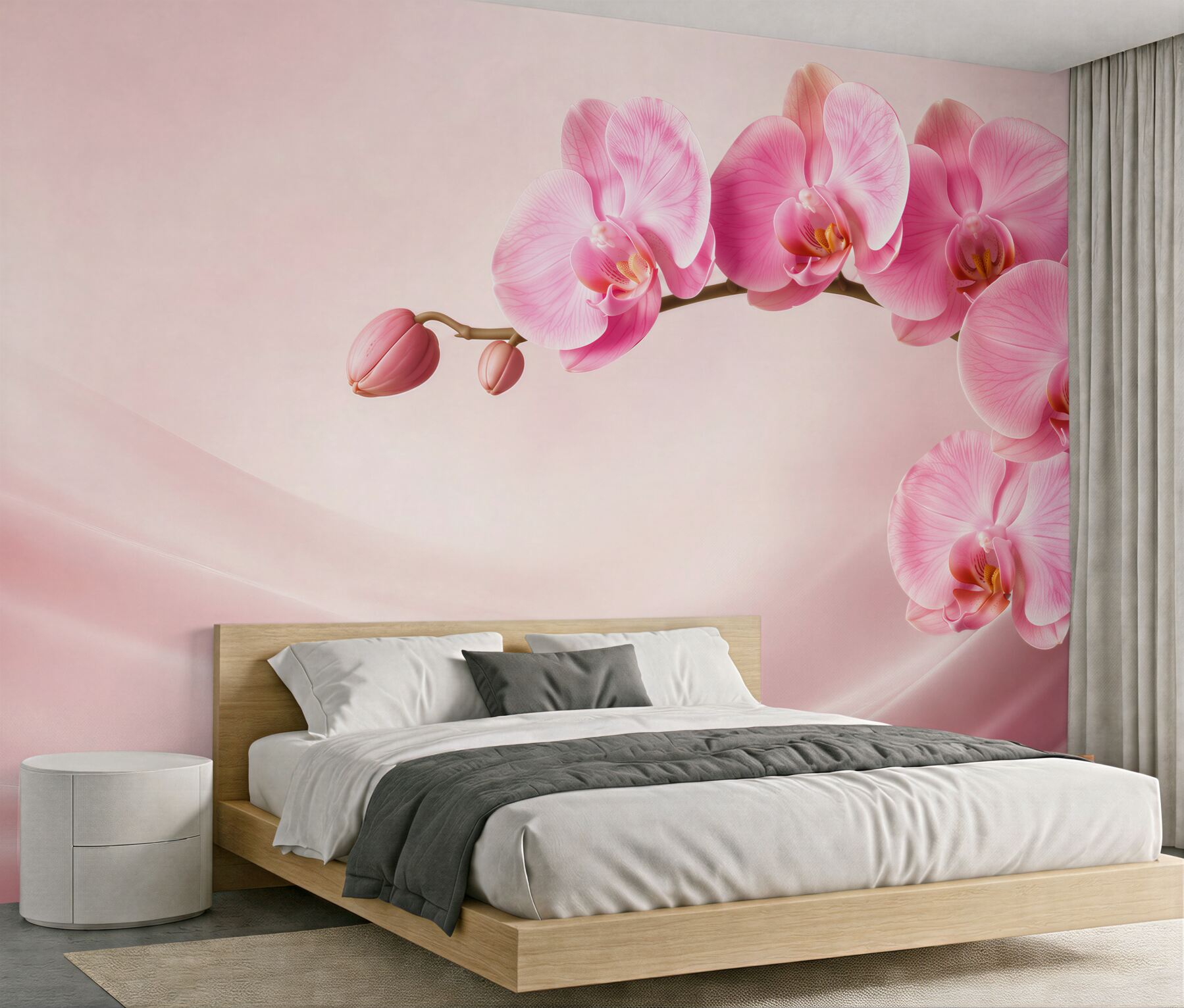 Fototapeta Gałąź czerwonej orchidei?v23