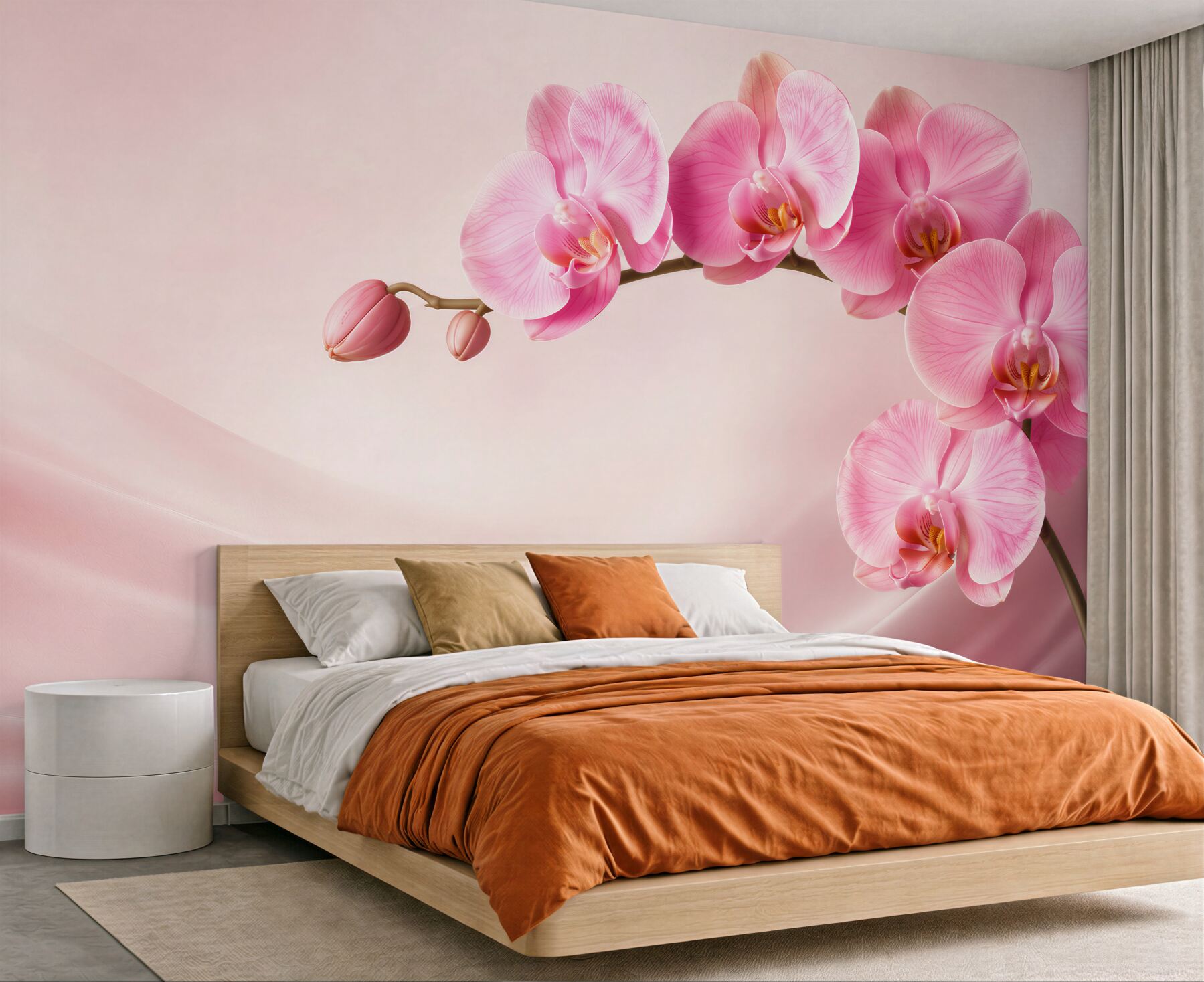 Fototapeta Gałąź czerwonej orchidei?v23