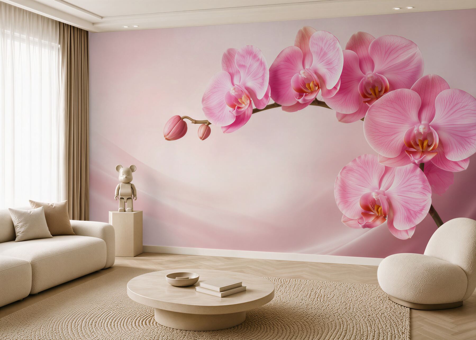 Fototapeta Gałąź czerwonej orchidei?v23