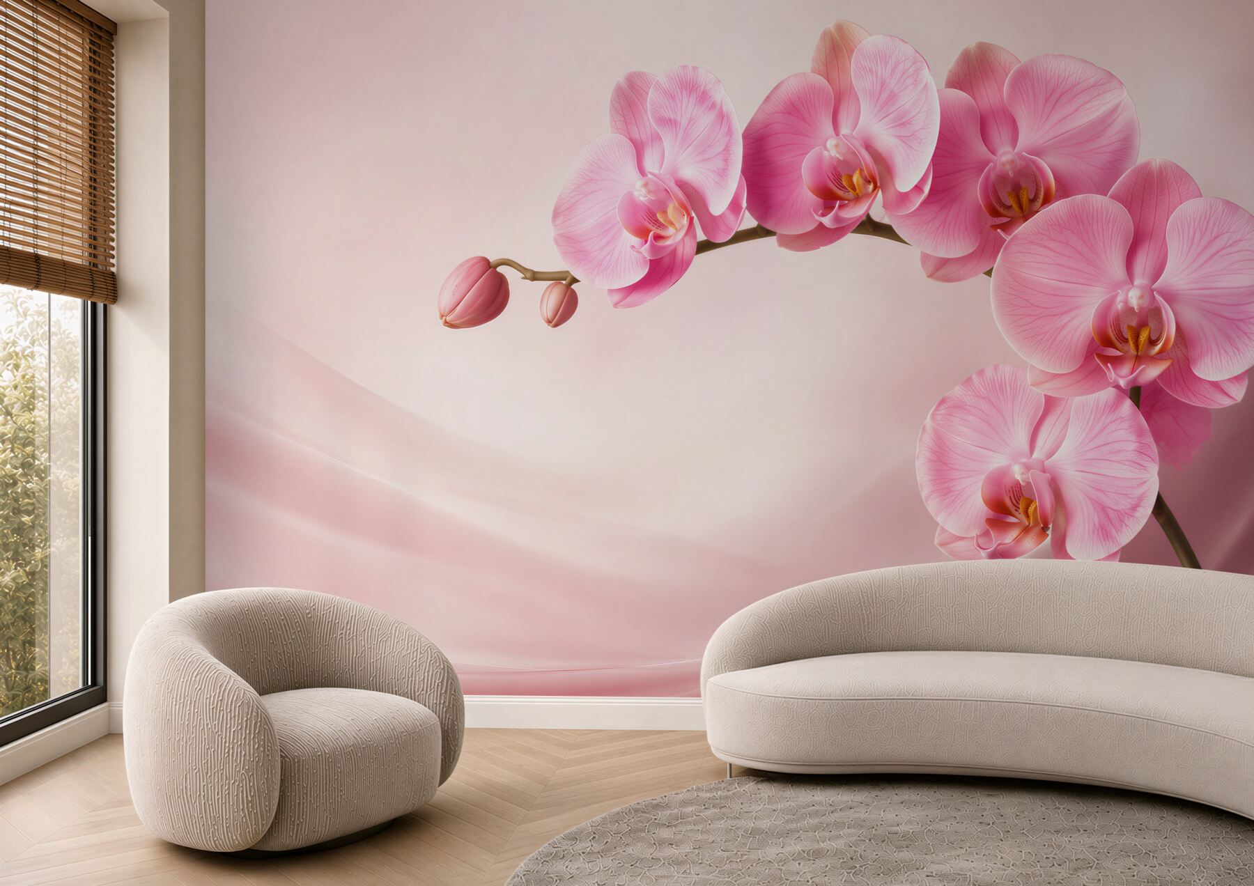 Fototapeta Gałąź czerwonej orchidei?v23