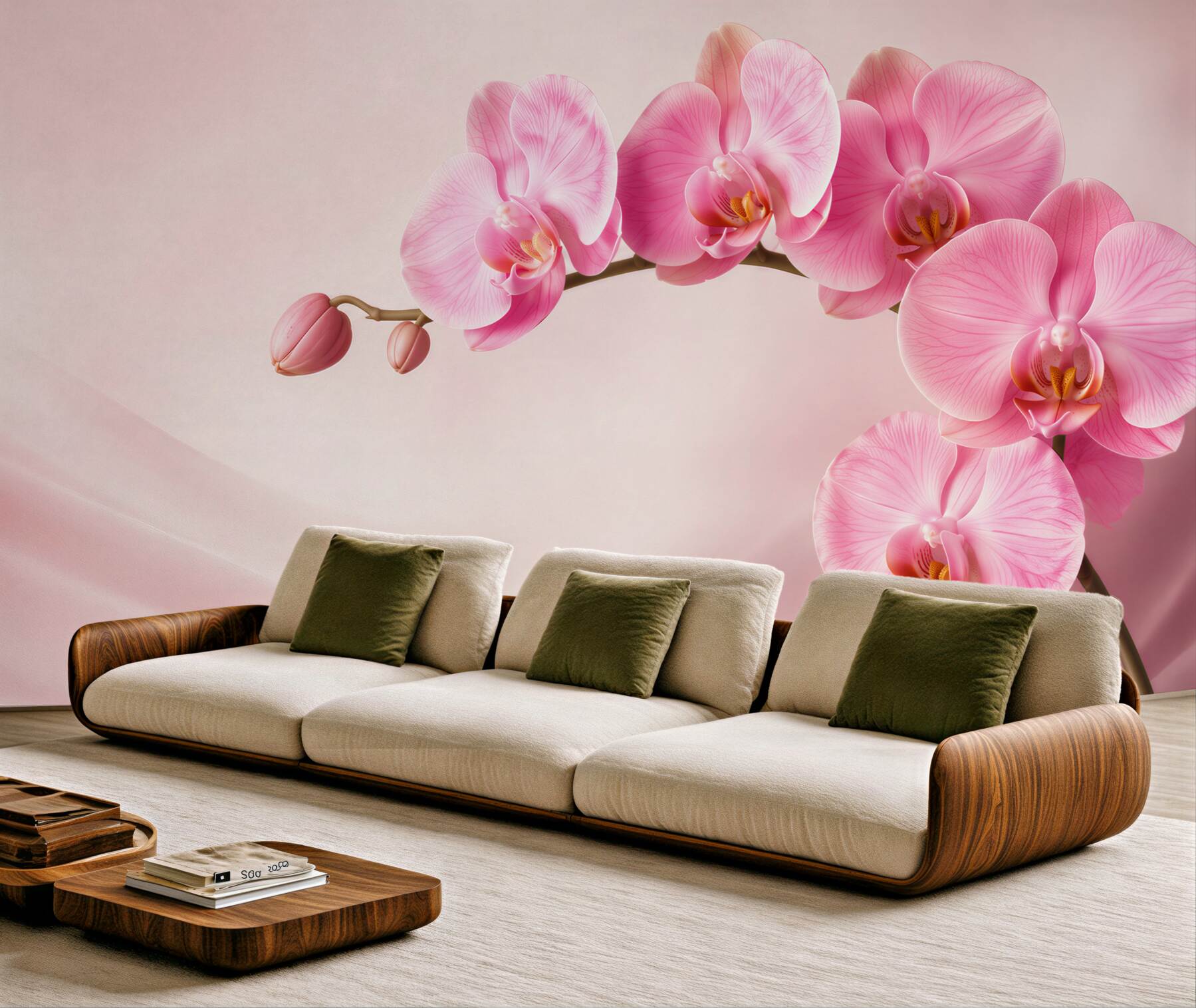 Fototapeta Gałąź czerwonej orchidei?v23