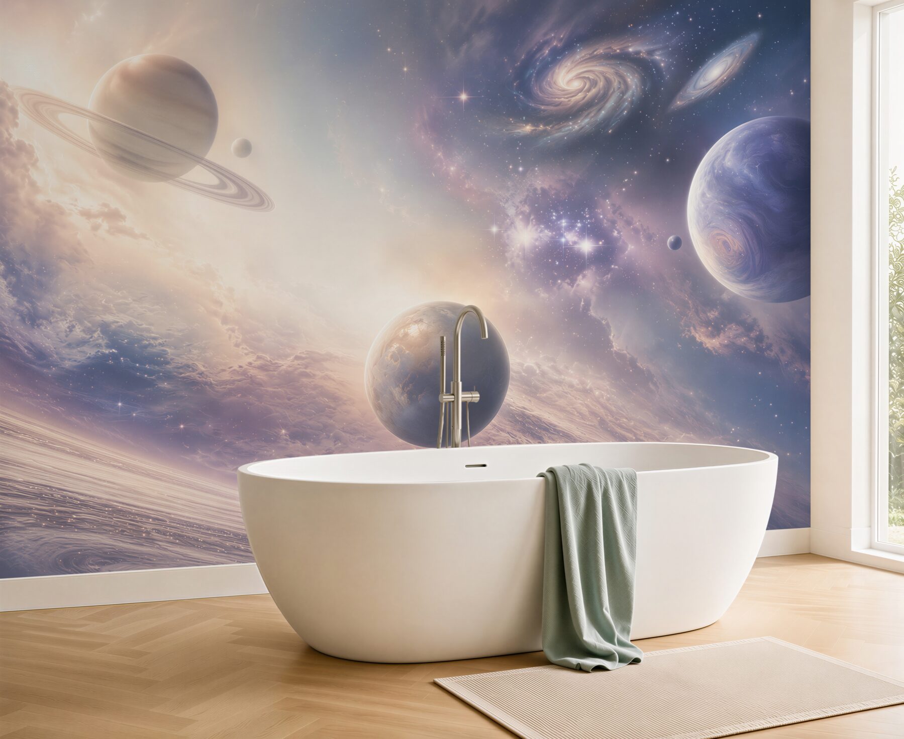 Fototapeta Świecąca przestrzeń i nieograniczone planety?v23