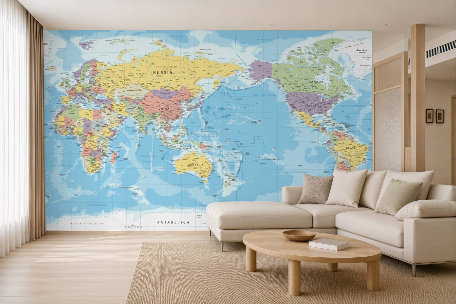 Fototapeta Nowoczesna mapa polityczna świata?v23