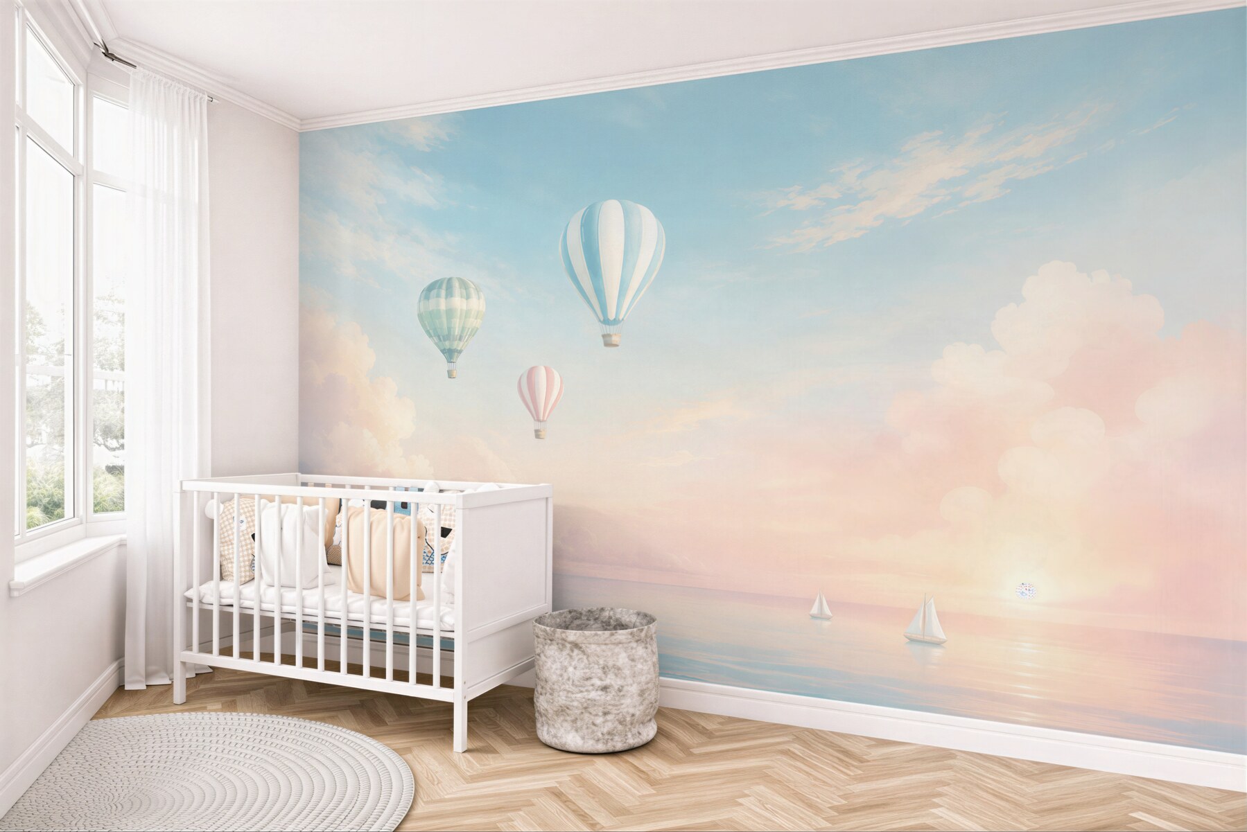Fototapeta Balony nad jachtami?v23