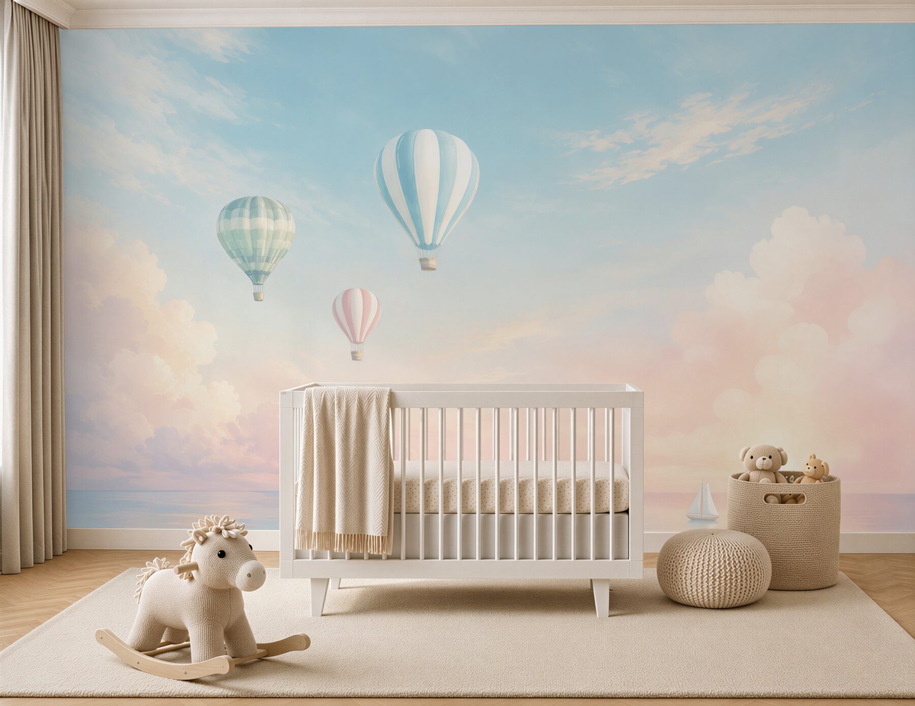 Fototapeta Balony nad jachtami