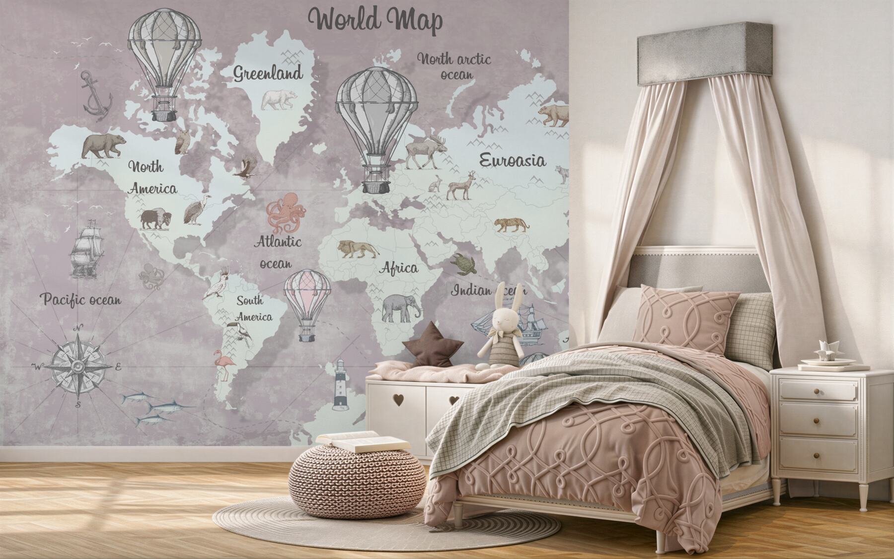 Fototapeta Mapa świata z nazwami?v23