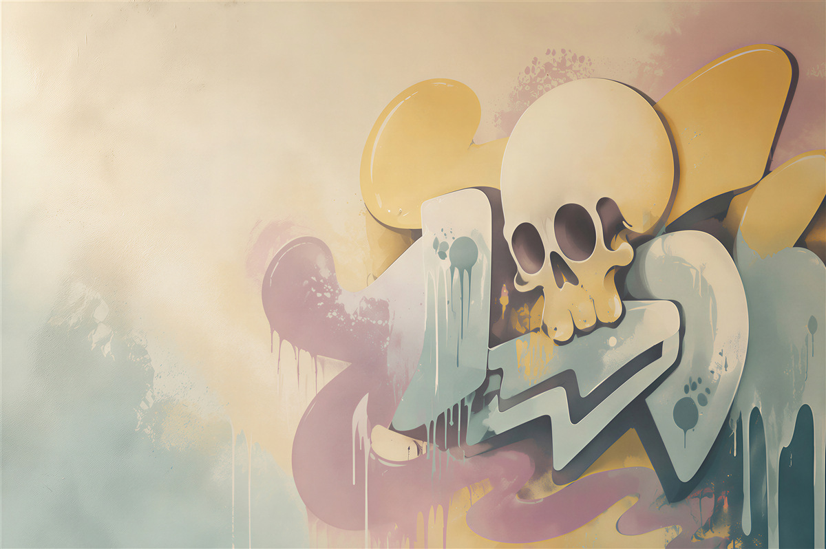 Fototapeta Jasny napis graffiti
