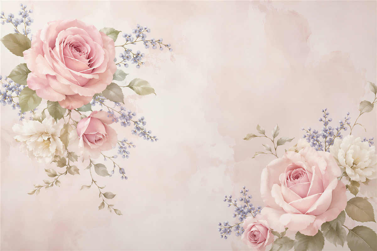Fototapeta Pąki róż w kompozycji
