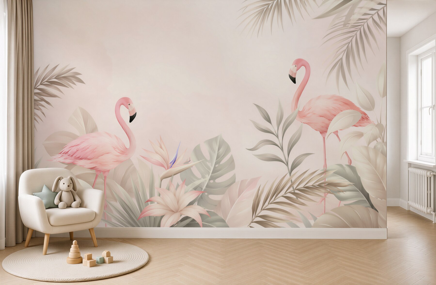 Fototapeta Flaming w lesie?v23