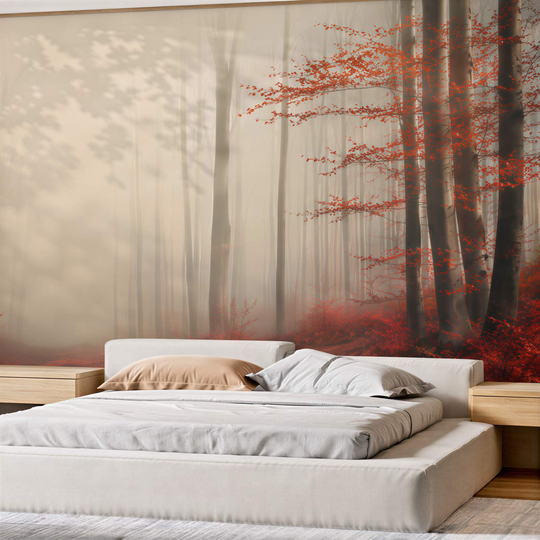 Fototapeta Mokry jesienny krajobraz