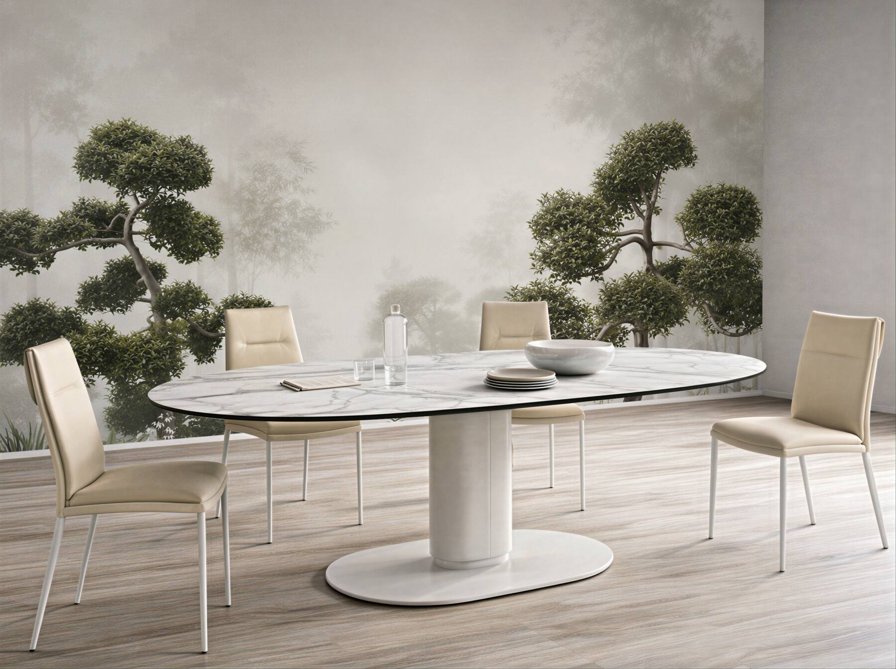 Fototapeta bonsai we mgle zielona orientalna do nowoczesnego wnętrza?v23