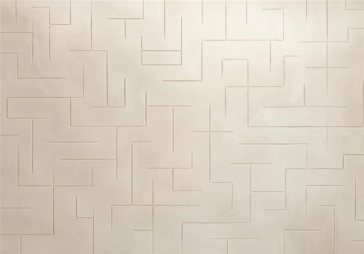 Fototapeta geometryczny wzór 3D beżowy nowoczesny minimalistyczny