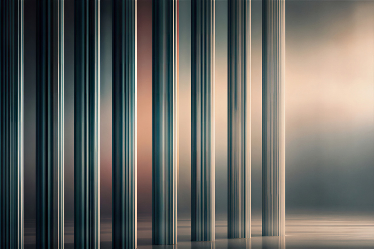 Fototapeta pionowe pasy geometryczne nowoczesna abstrakcja w ciemnych tonach
