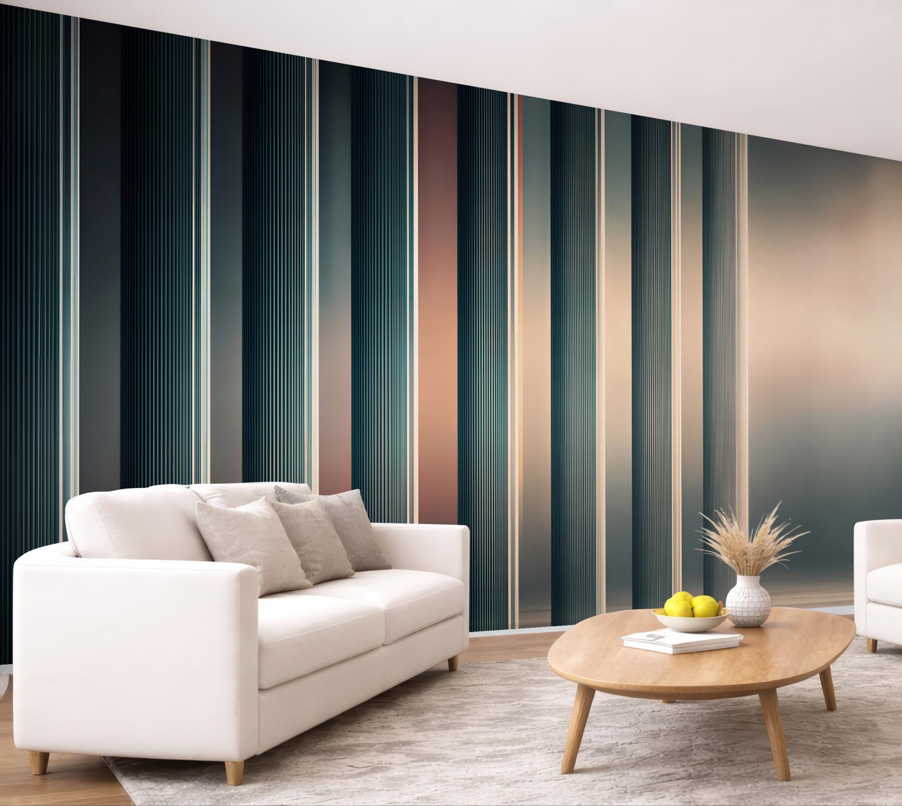Fototapeta pionowe pasy geometryczne nowoczesna abstrakcja w ciemnych tonach