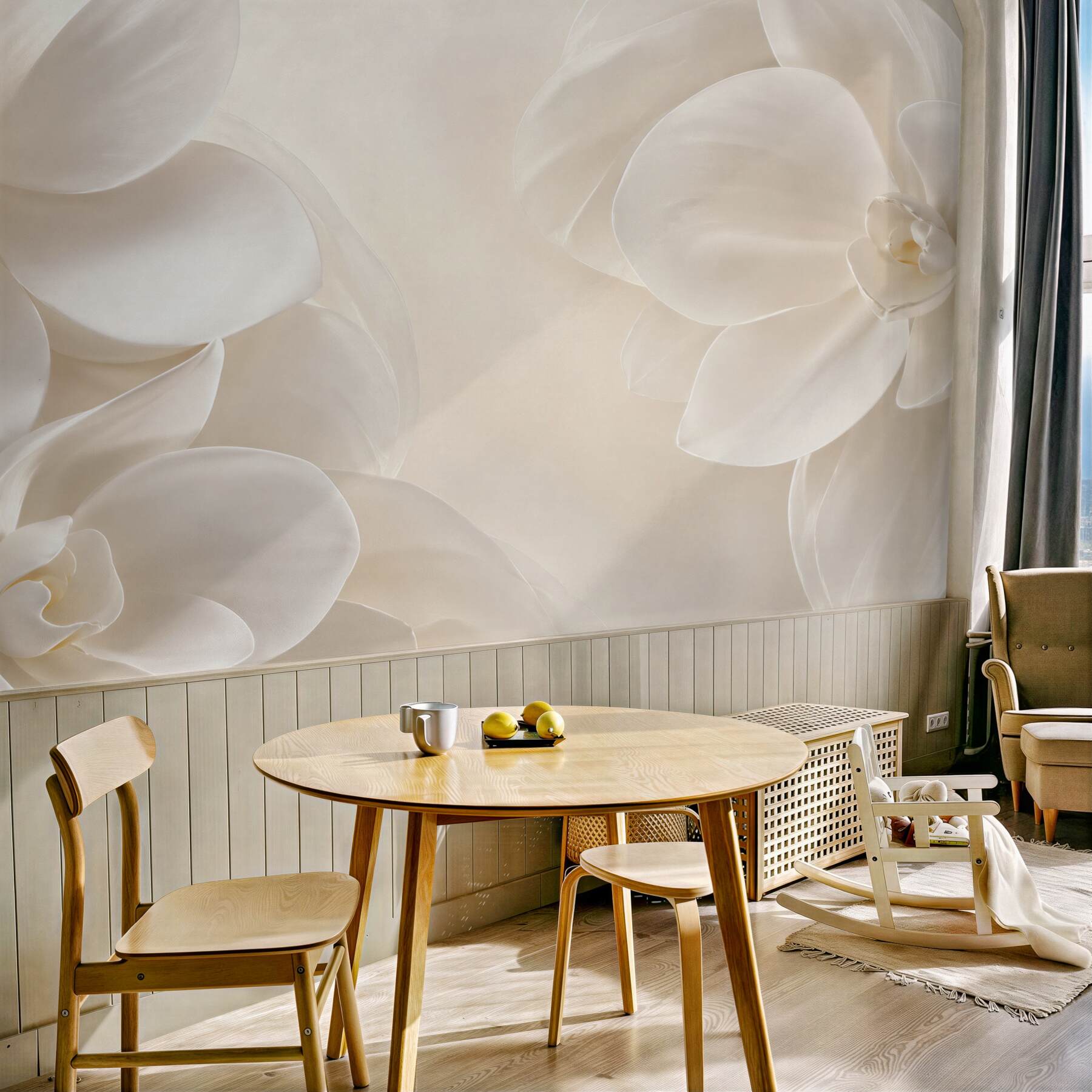 Fototapeta śnieżnobiałe porcelanowe kwiaty?v23