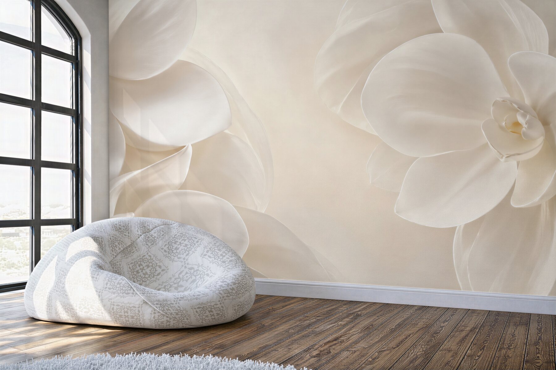 Fototapeta śnieżnobiałe porcelanowe kwiaty?v23