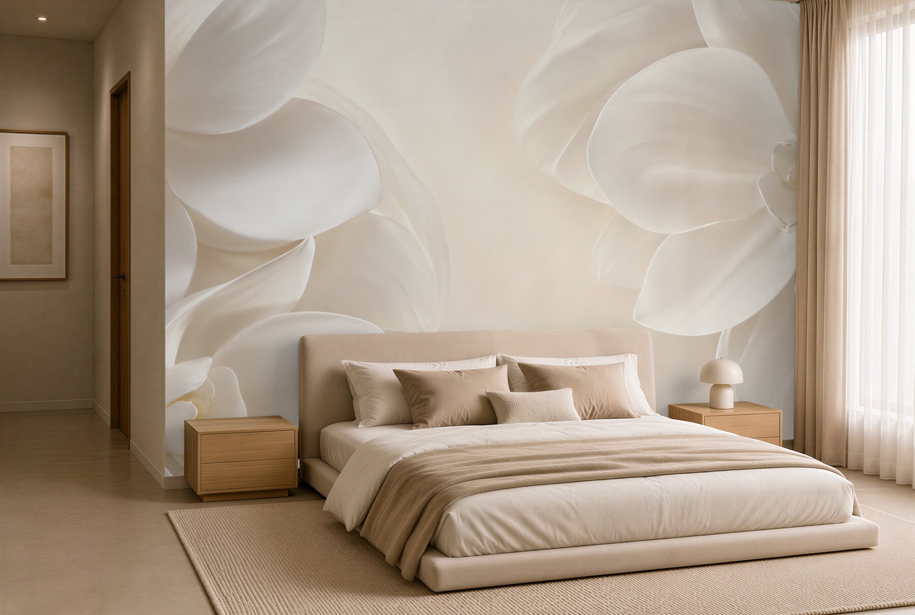 Fototapeta śnieżnobiałe porcelanowe kwiaty?v23