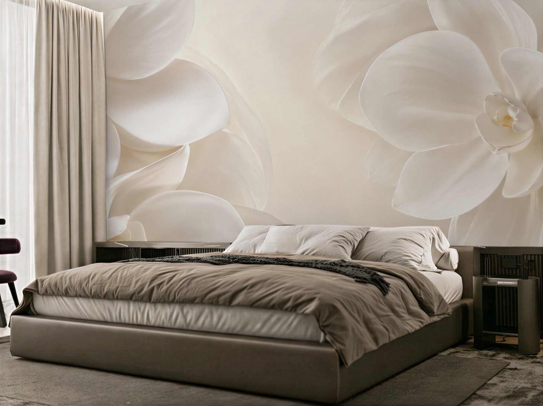 Fototapeta śnieżnobiałe porcelanowe kwiaty?v23